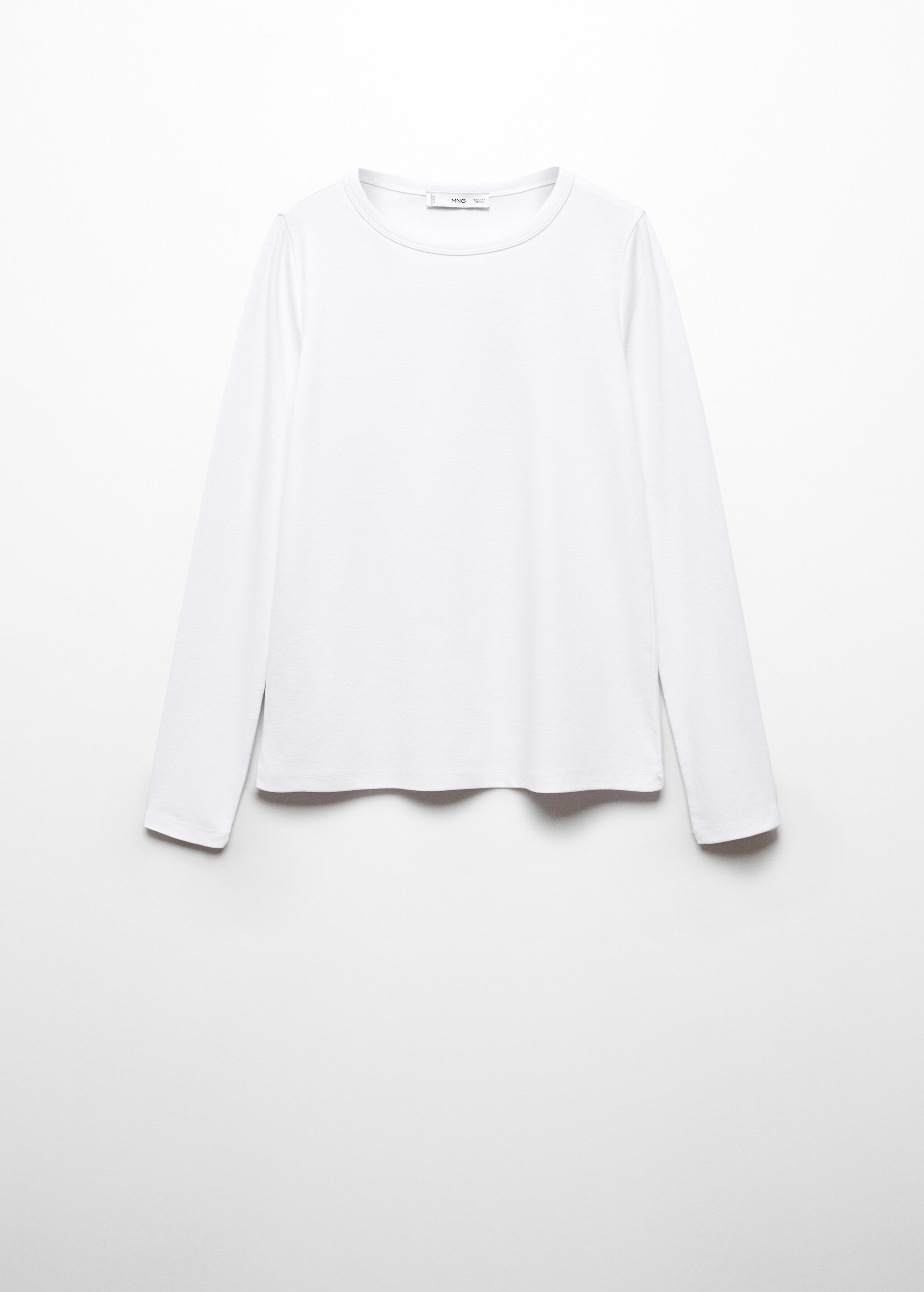 T-shirt de algodão de manga comprida - Artigo sem modelo