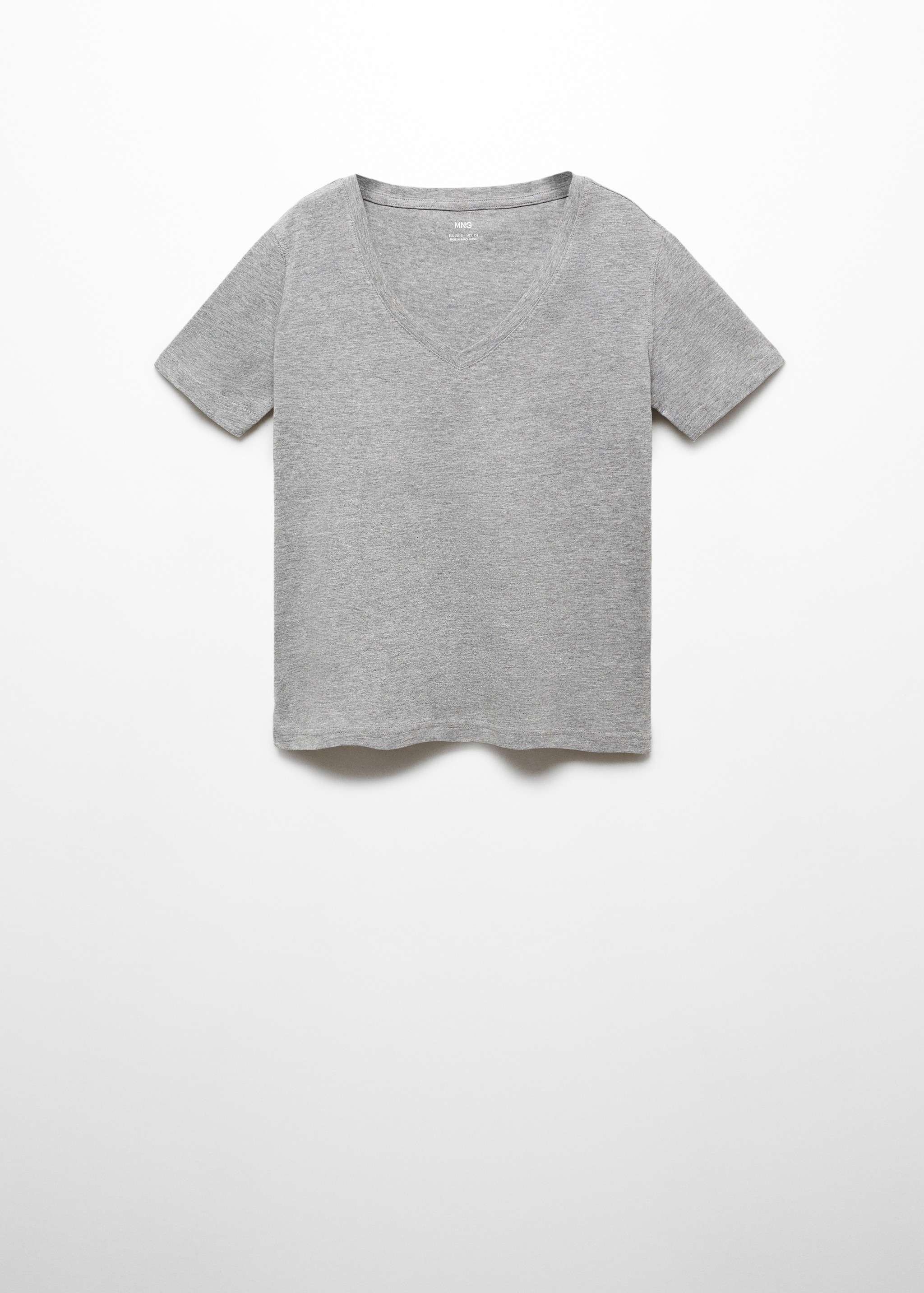 T-shirt col V 100 % coton - Article sans modèle
