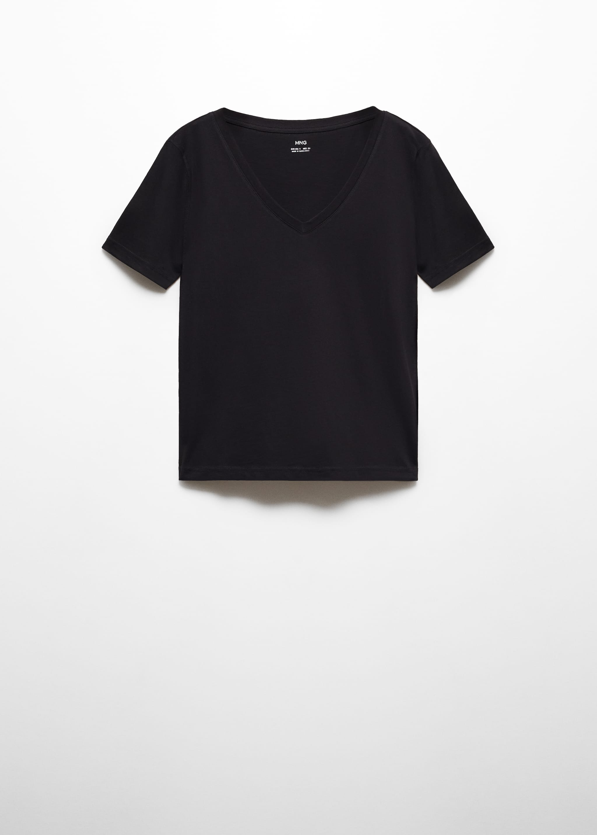 T-shirt col V 100 % coton - Article sans modèle