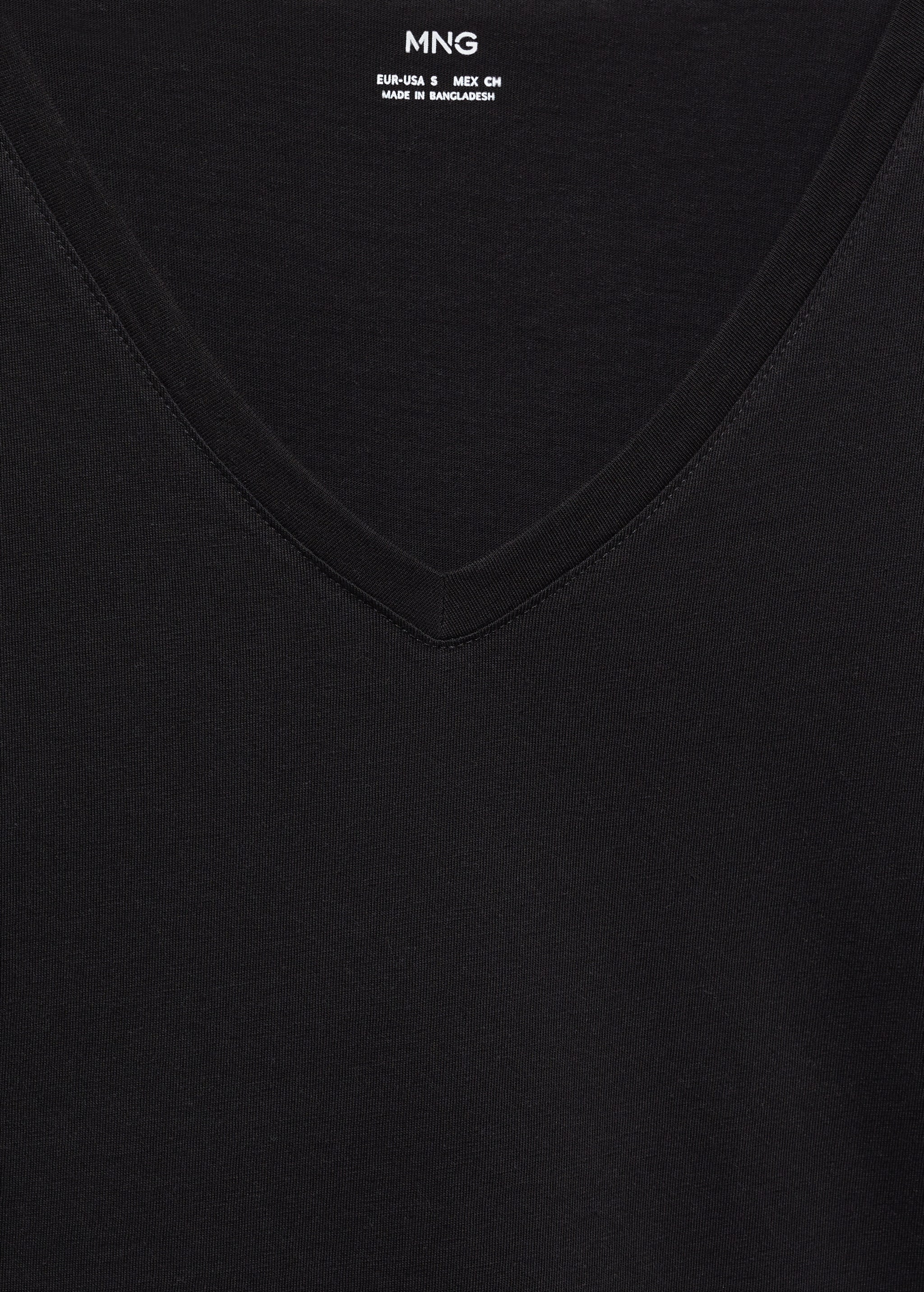 T-shirt col V 100 % coton - Détail de l'article 8