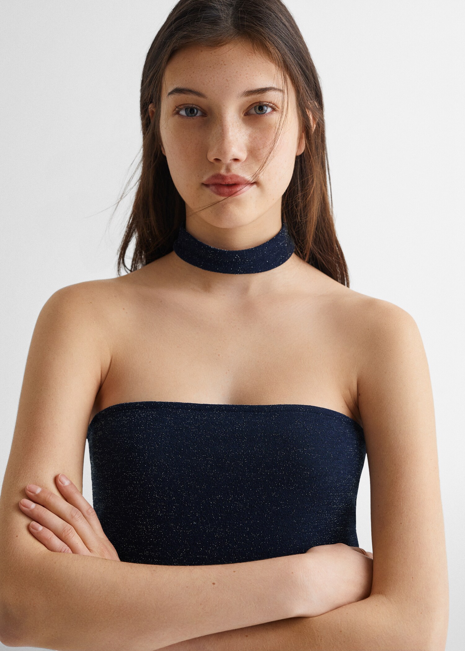 Glossed-effect top - Details of the article 1