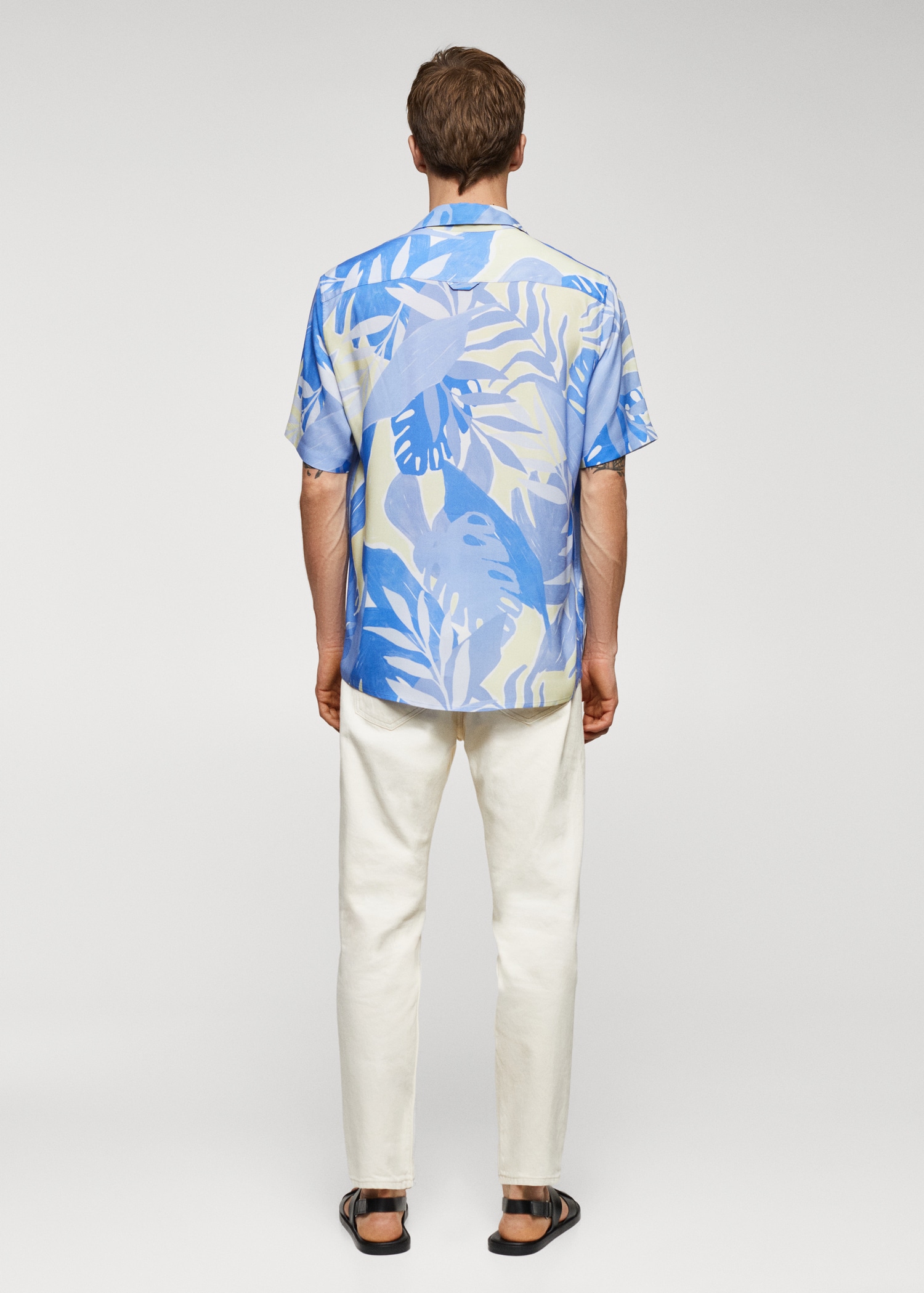 Printed fluid regular-fit shirt - Reverse of the article