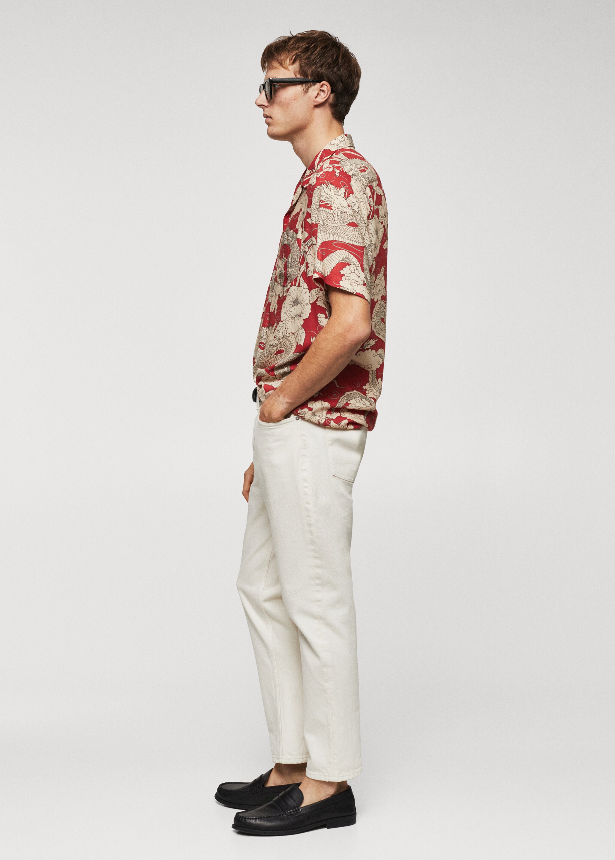 Printed bowling shirt - Details of the article 2