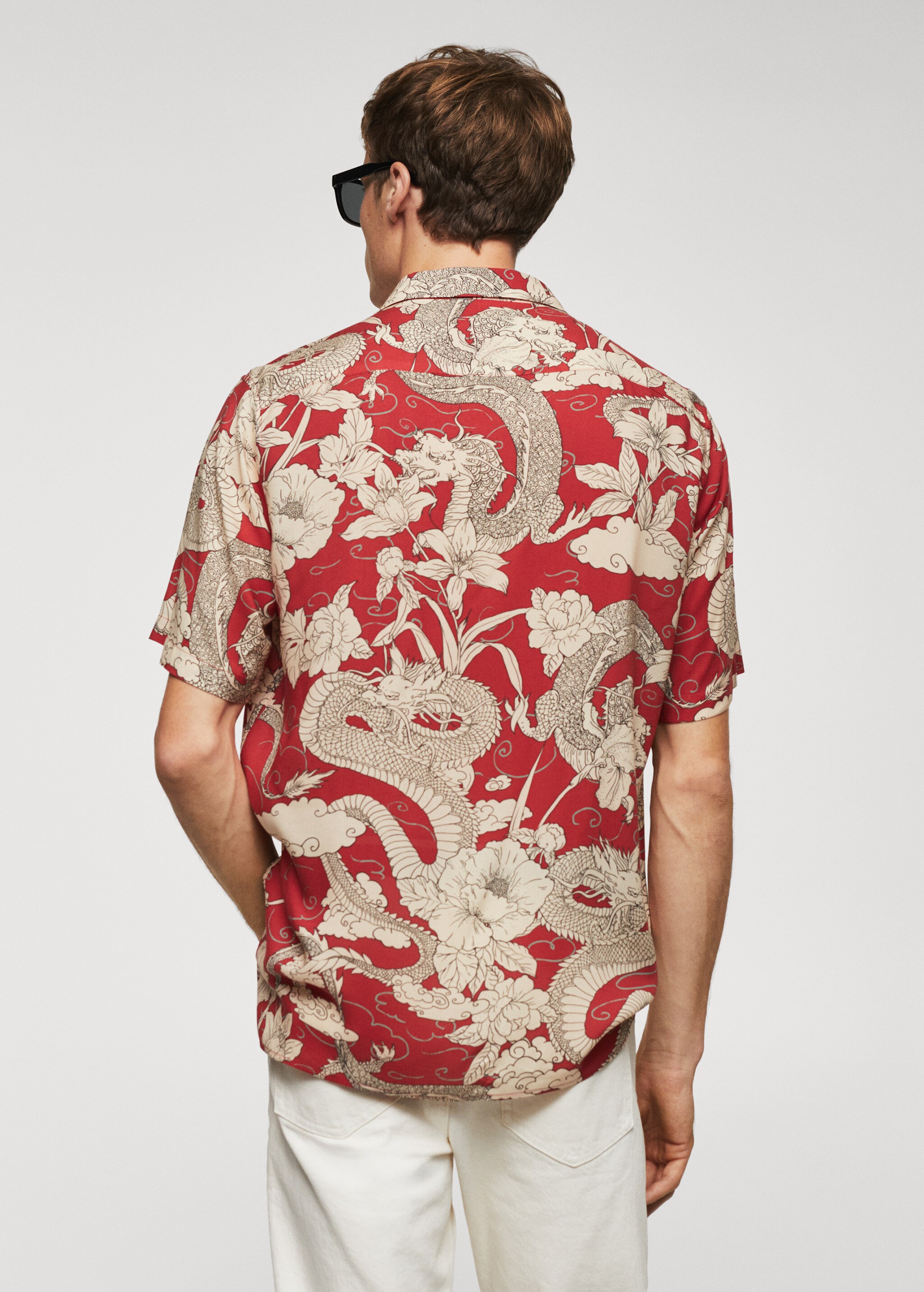Printed bowling shirt - Reverse of the article