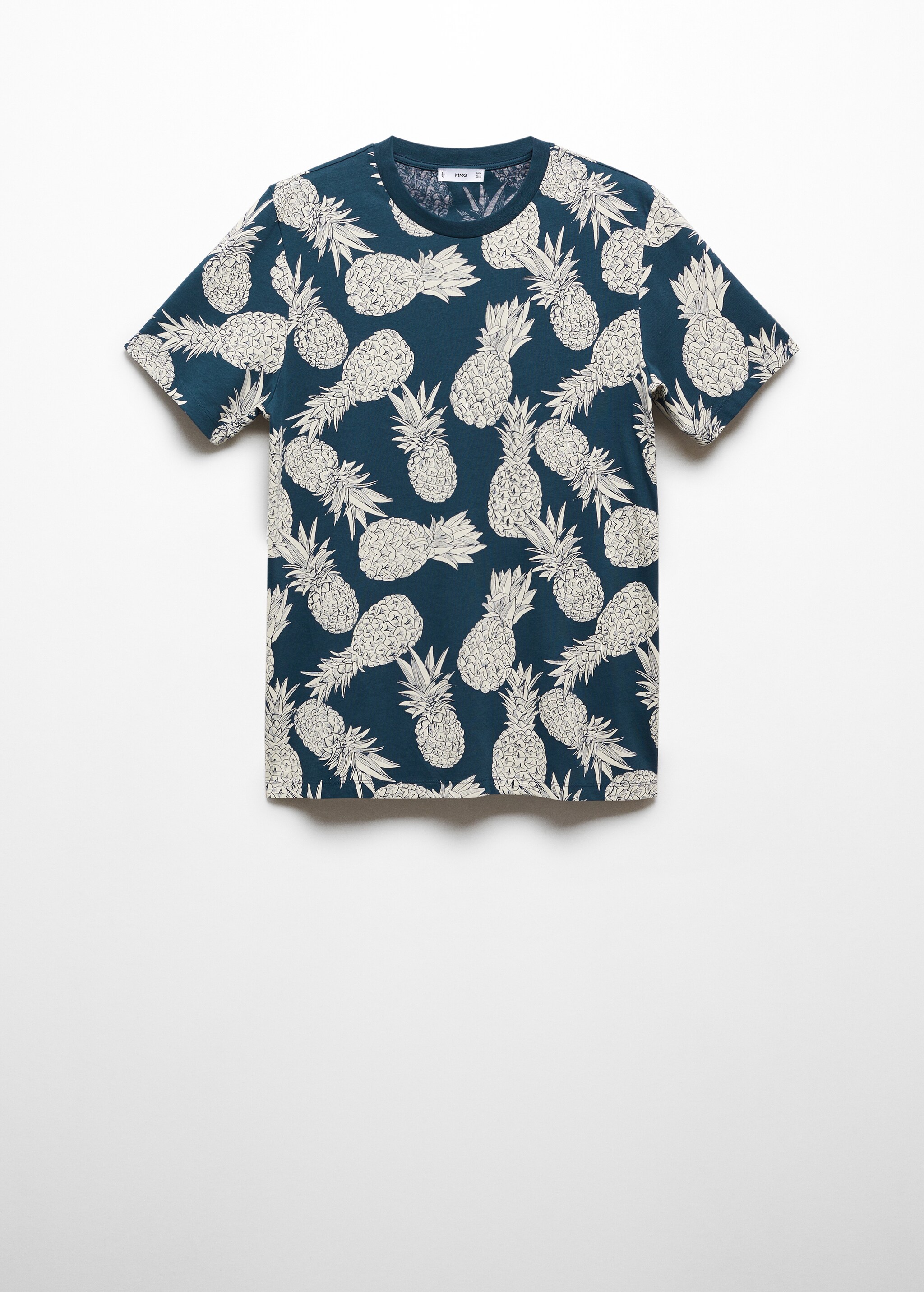 100% cotton shirt with pineapple print - Article without model
