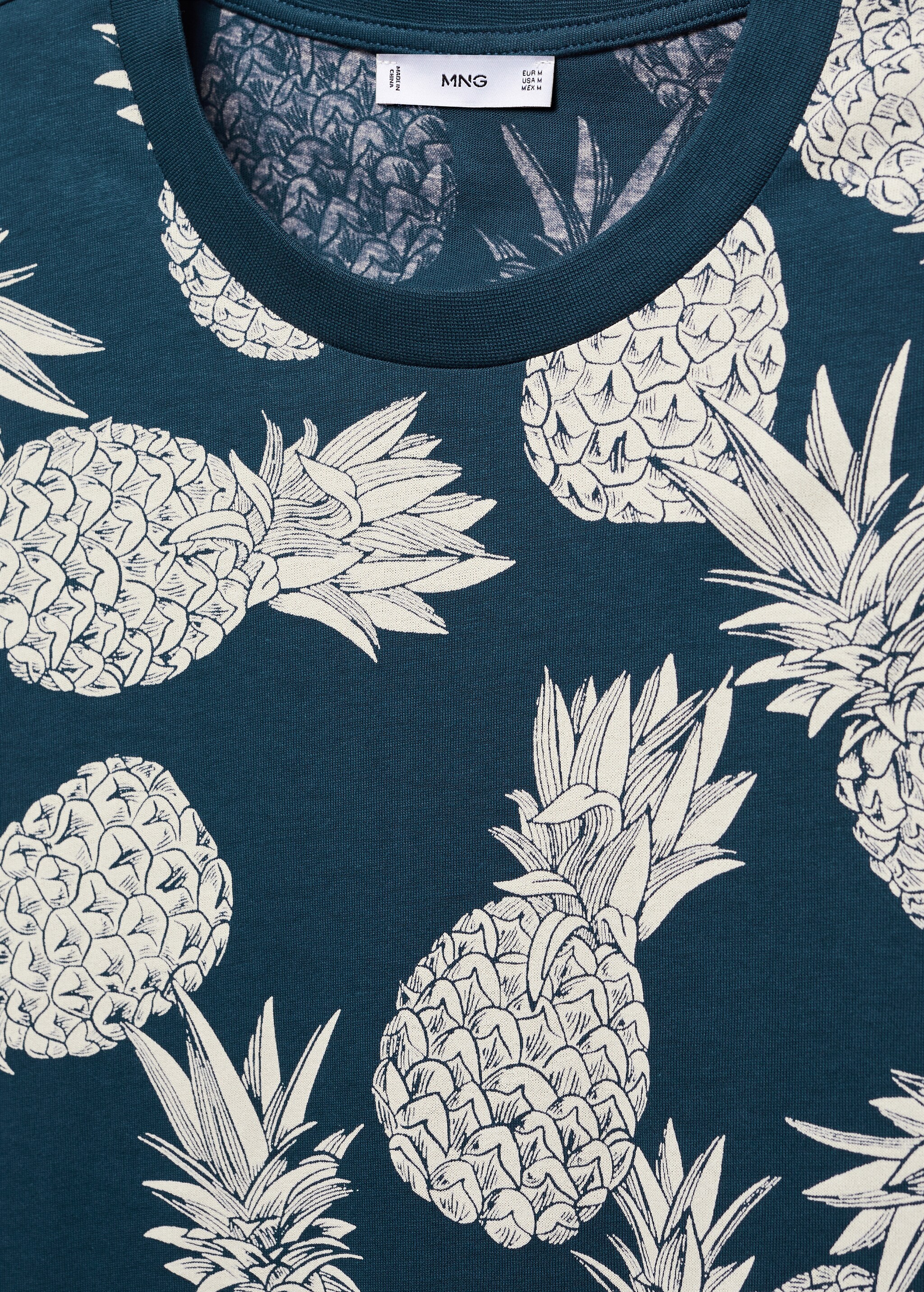 100% cotton shirt with pineapple print - Details of the article 8