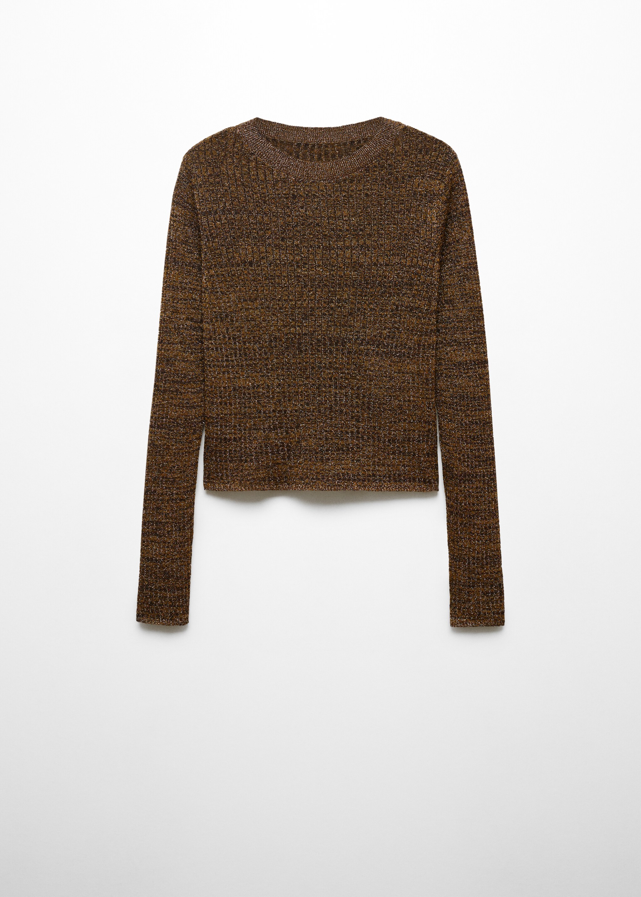Sweter z lureksu z okrągłym dekoltem - Artykuł bez modela/modelki