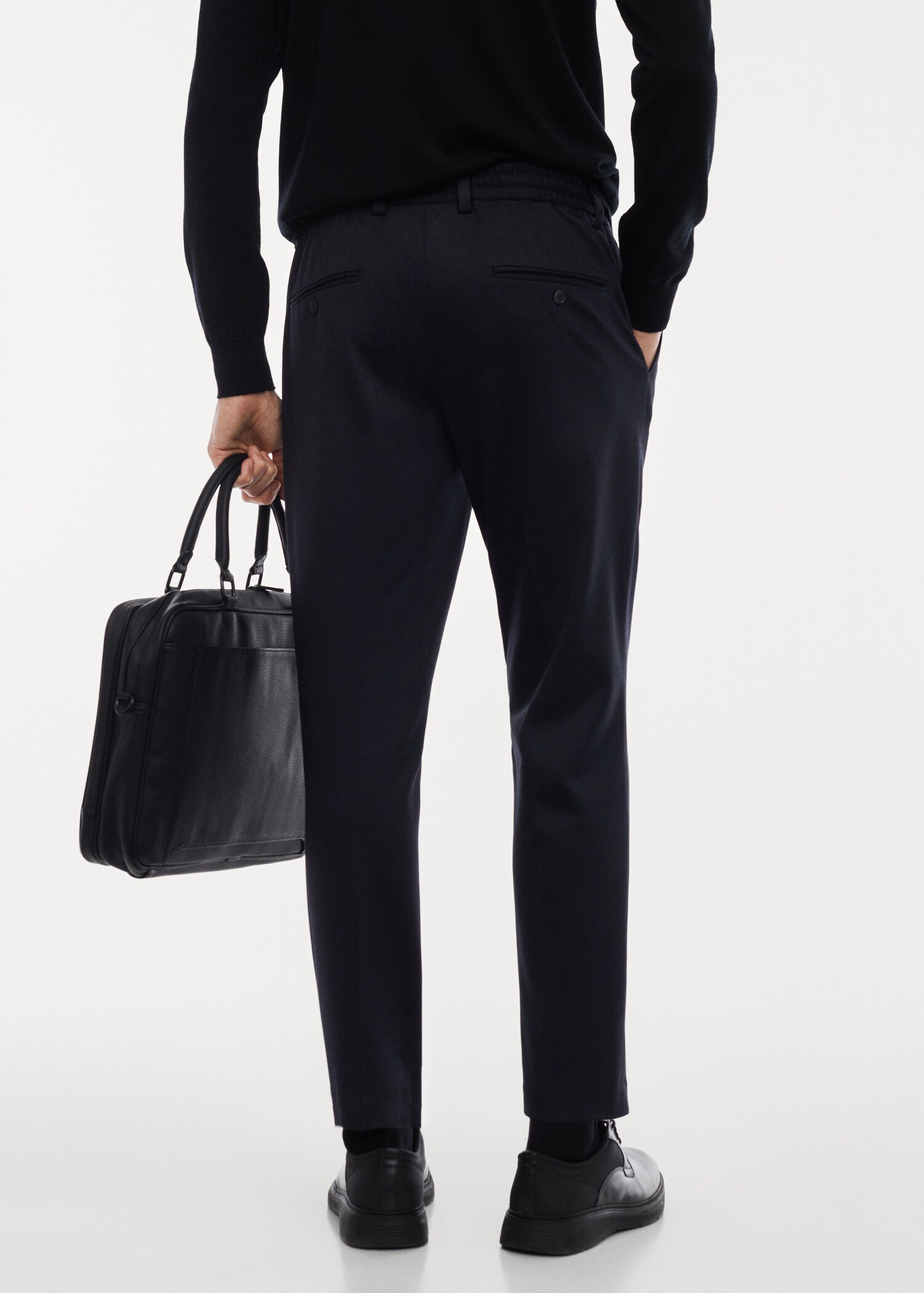 Pantalon slim fit infroissable - Verso de l’article