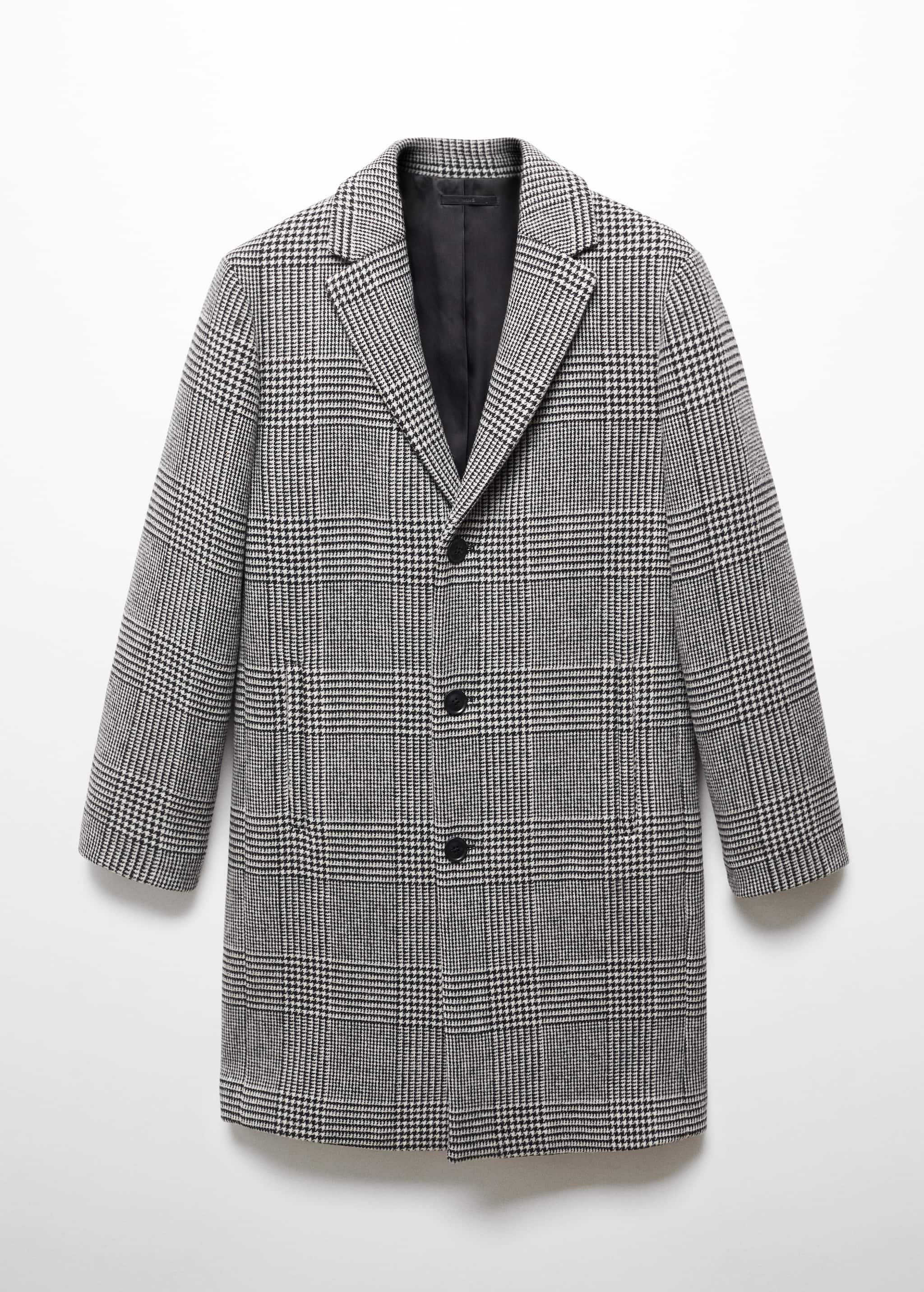 Пальто из шерсти принц Уэльский - Изделие без модели