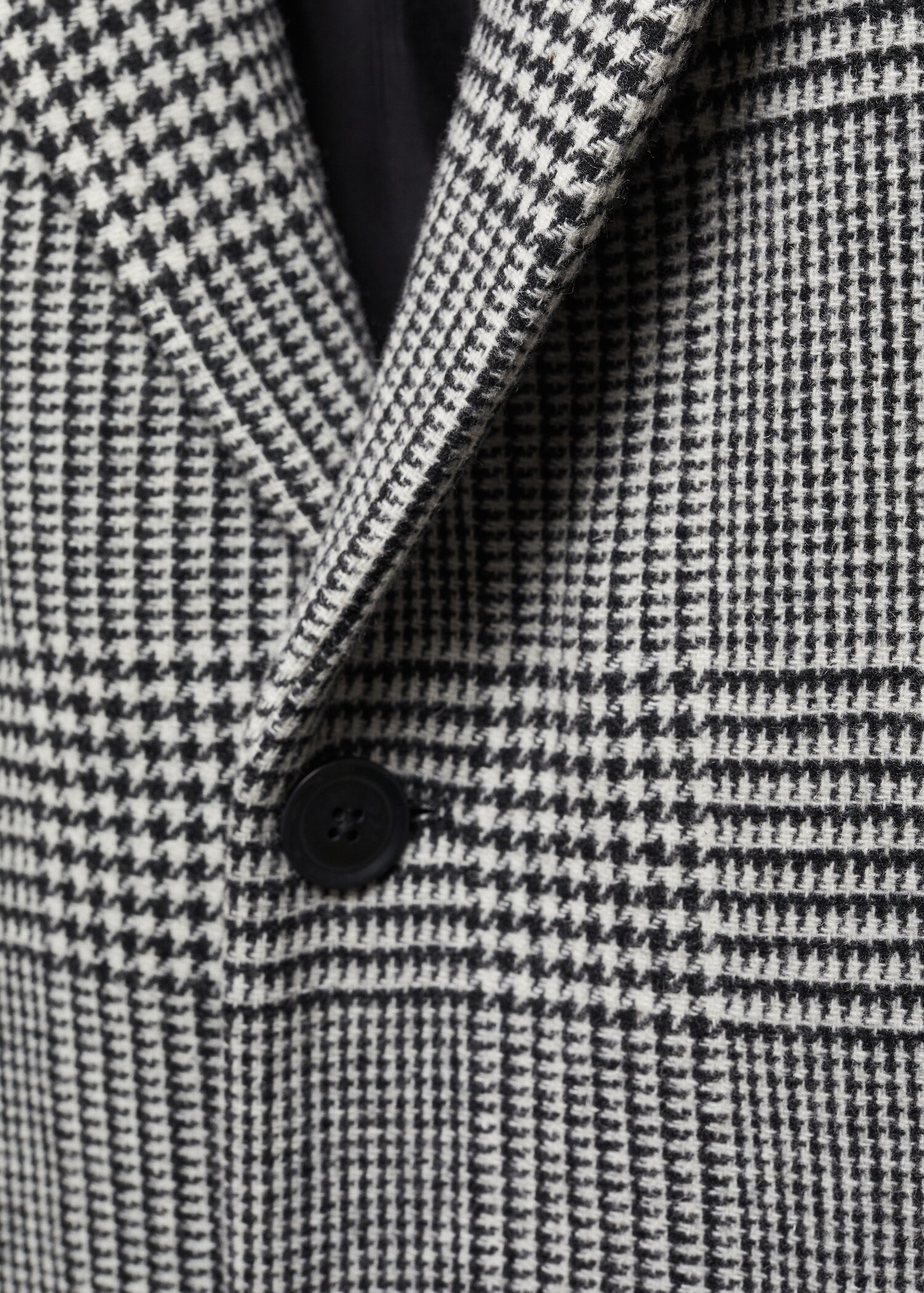 Manteau laine à carreaux prince-de-galles - Détail de l'article 0