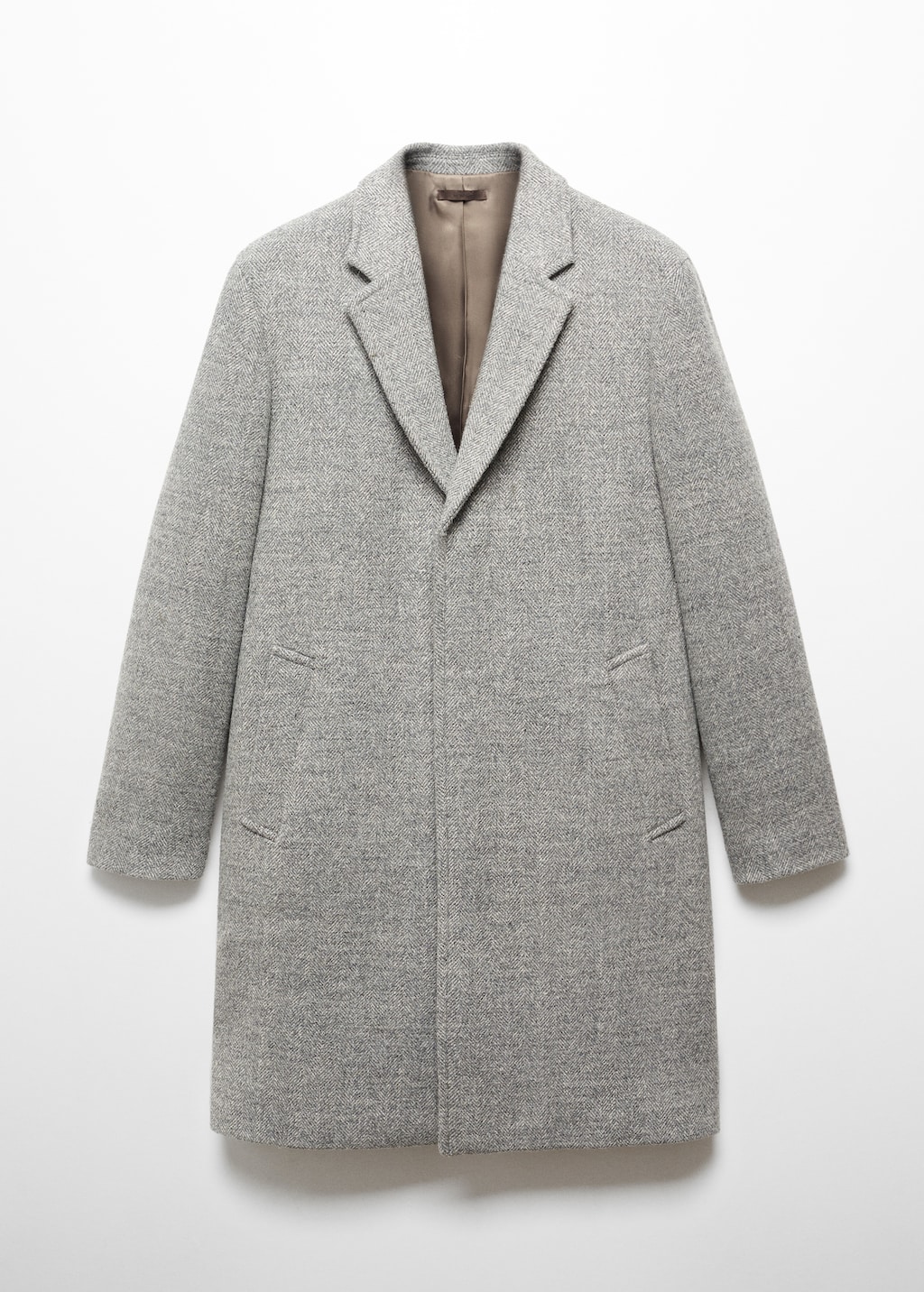 Mango herringbone coat best sale