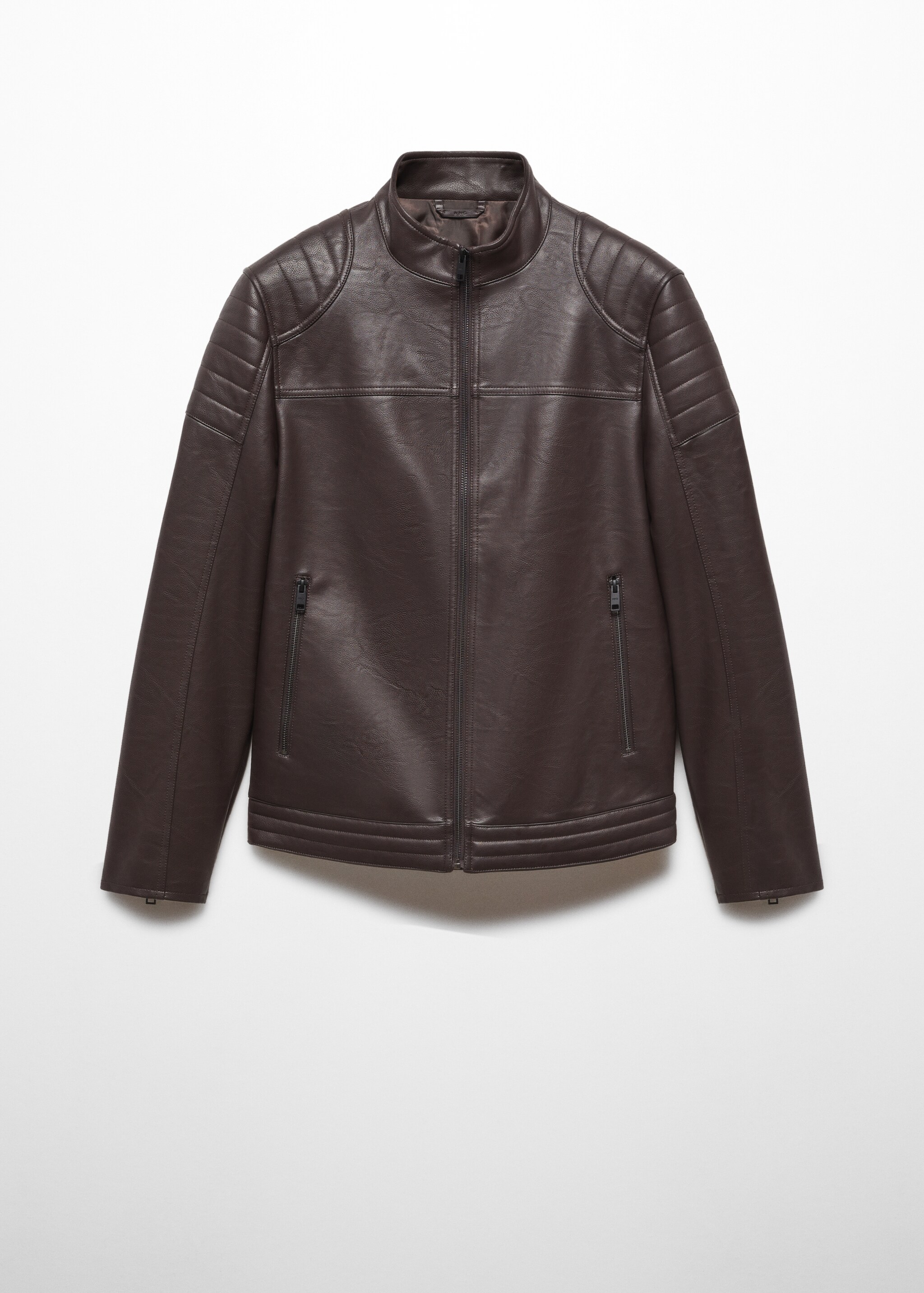 Nappa leather-effect jacket - Article without model