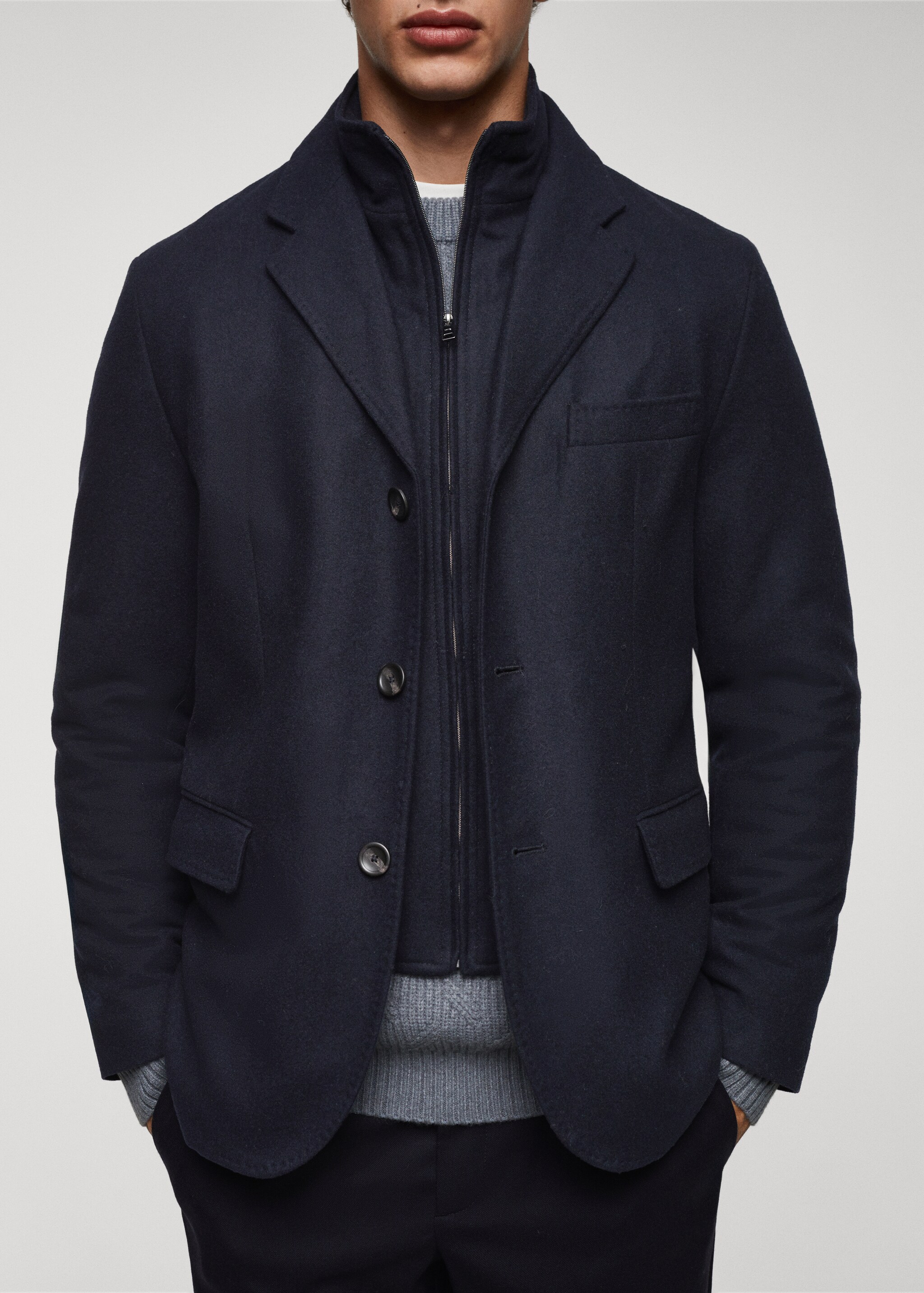 Quilted wool jacket - Details of the article 4