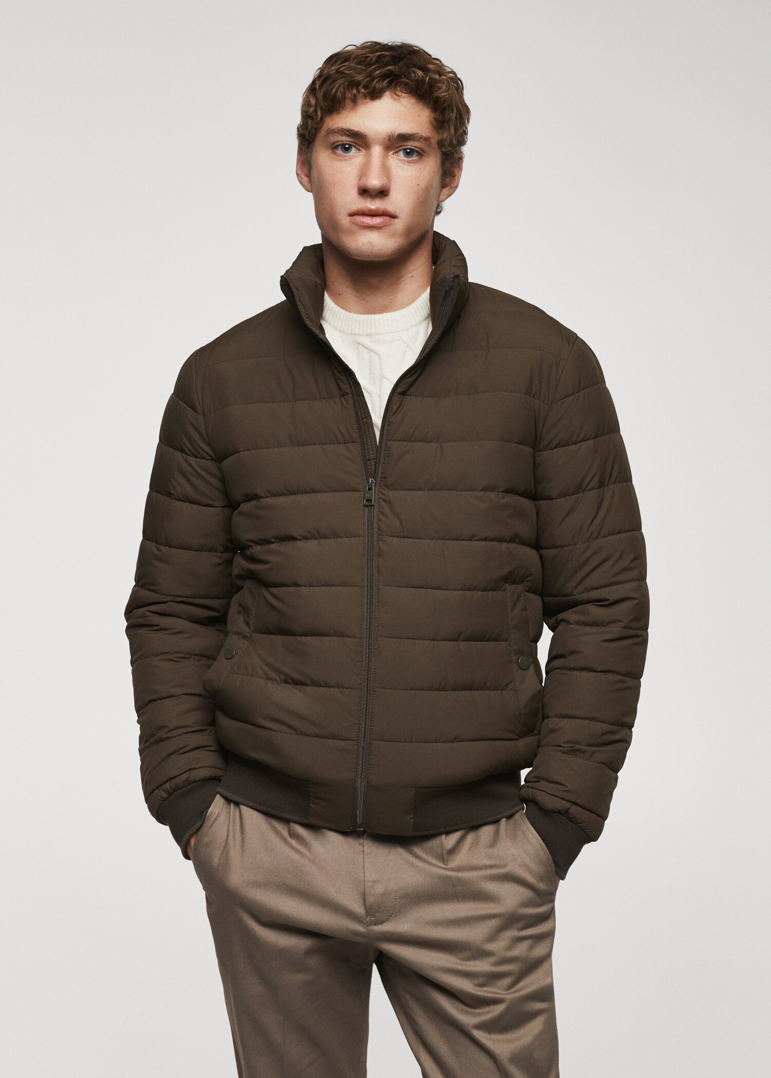 Anorak acolchada ultra ligera water-repellent - Plano medio