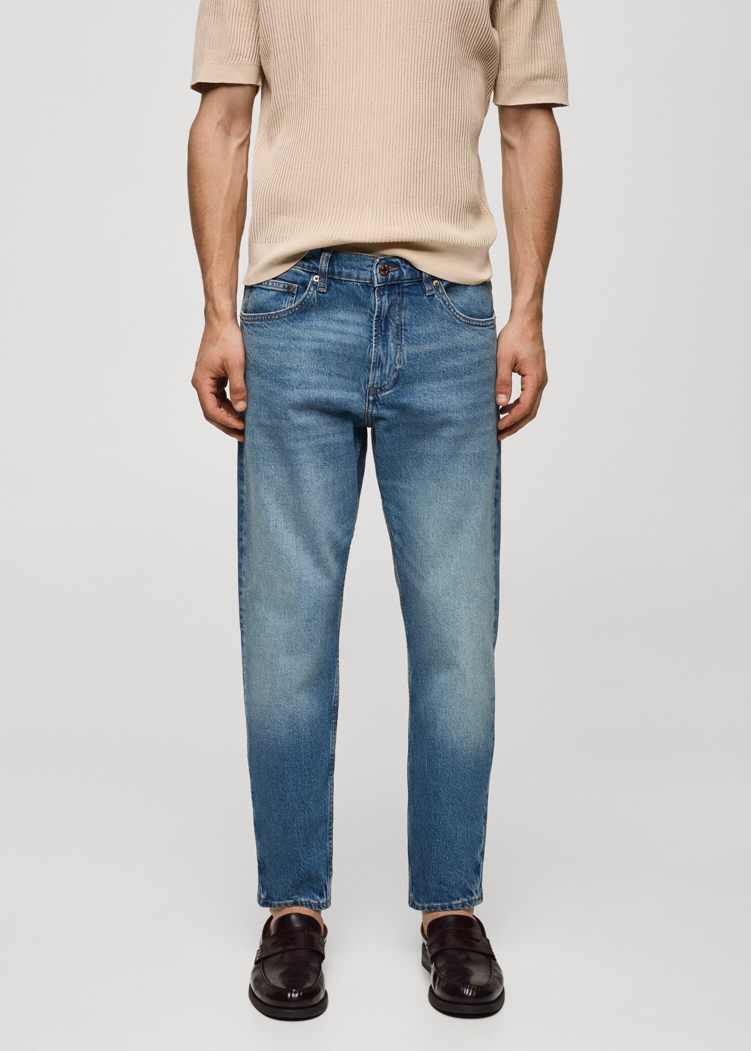 Ben tapered fit jeans - Medium plane