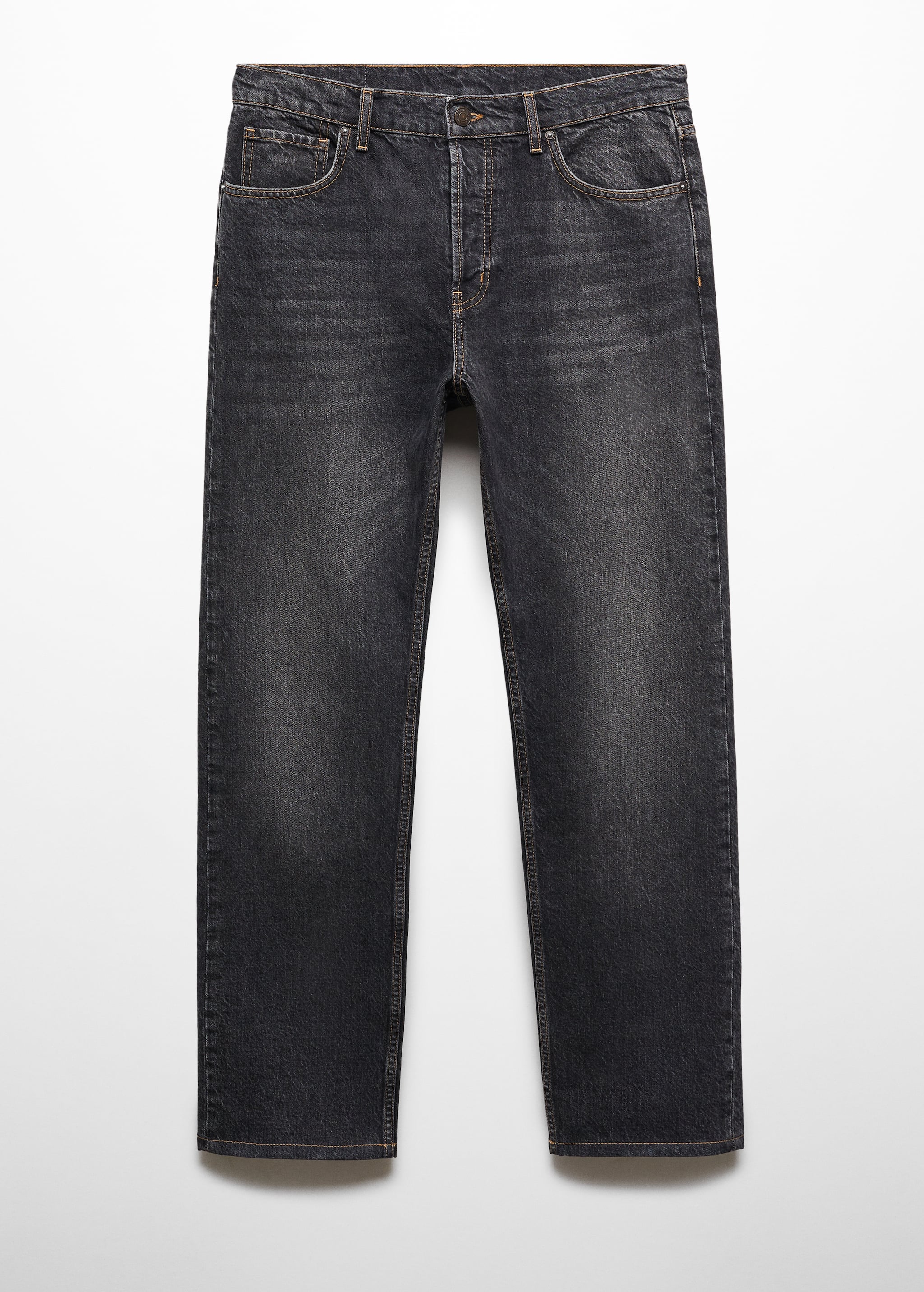 Relaxed-fit dark wash jeans - Article without model