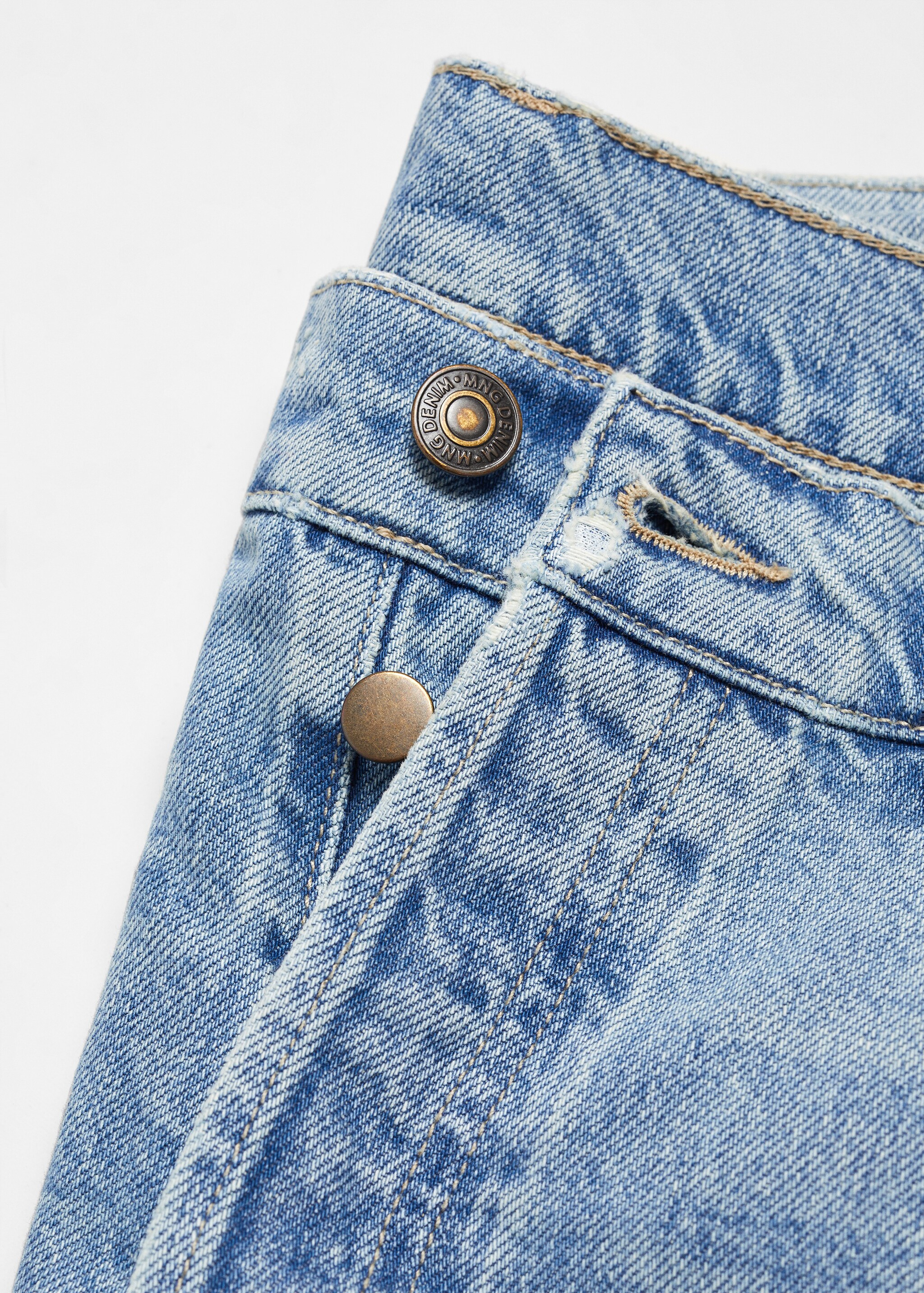 Relaxed-fit medium wash jeans - Details of the article 8