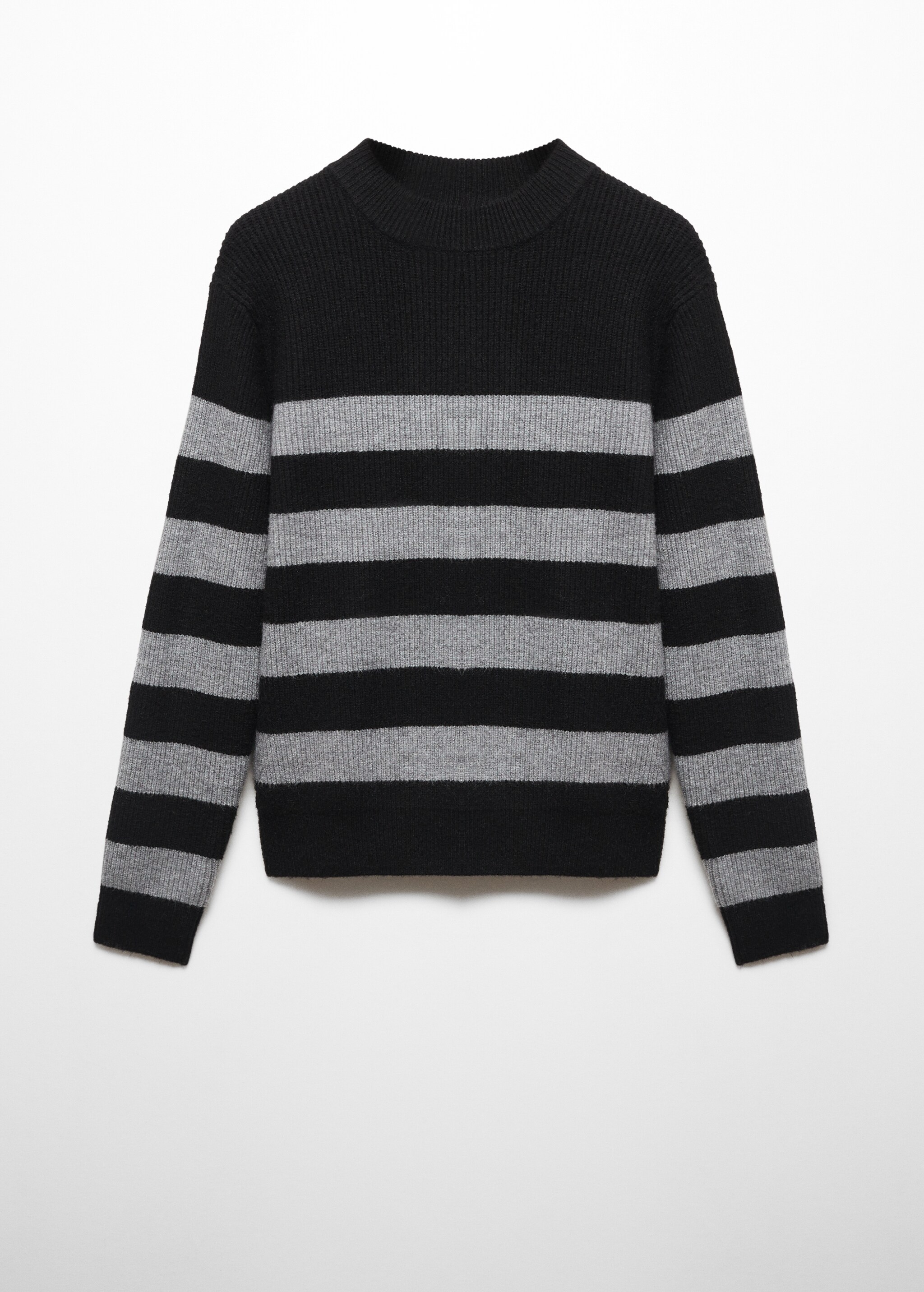 Striped perkins collar sweater - Article without model
