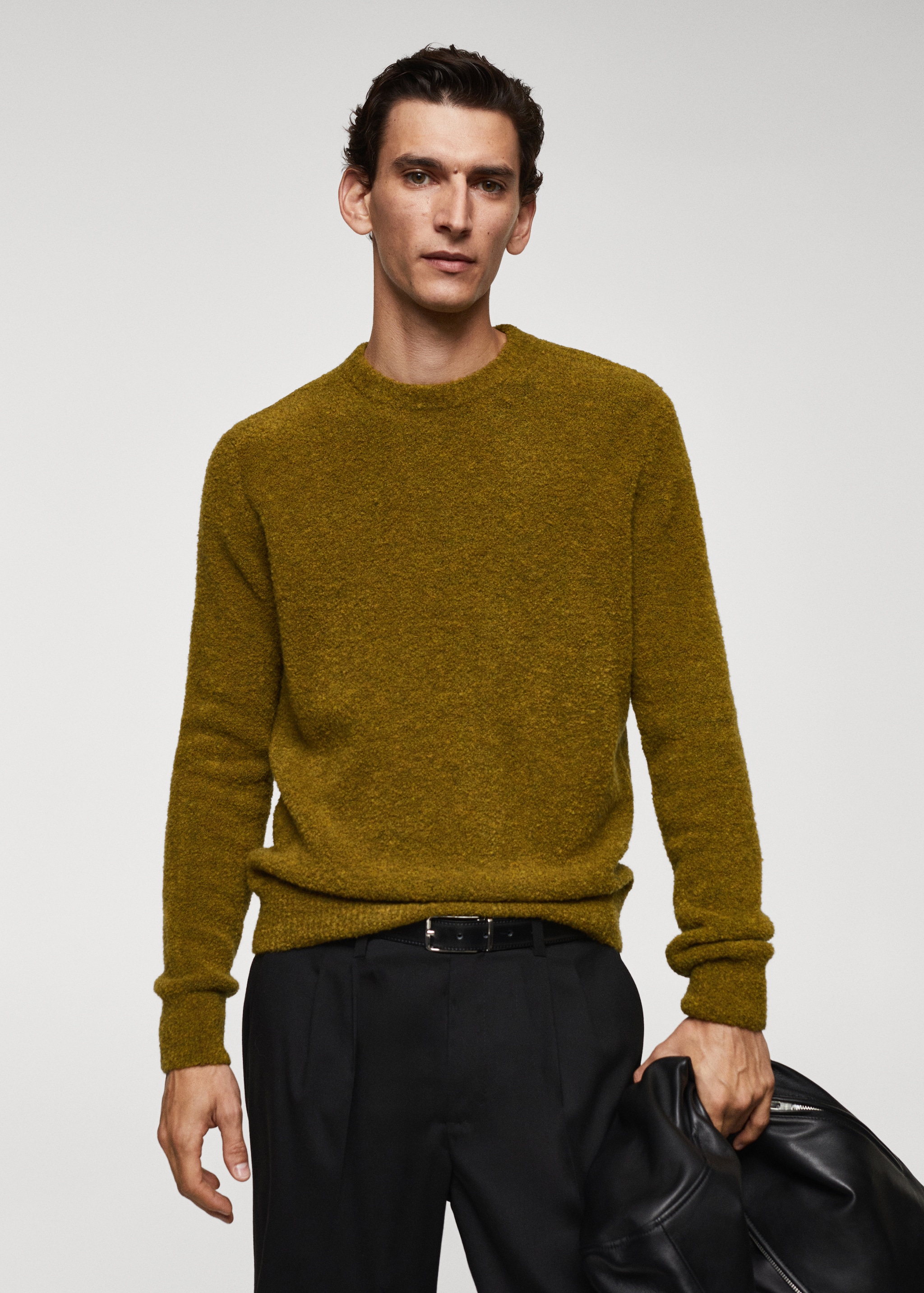 Bouclé knit sweater - Medium plane
