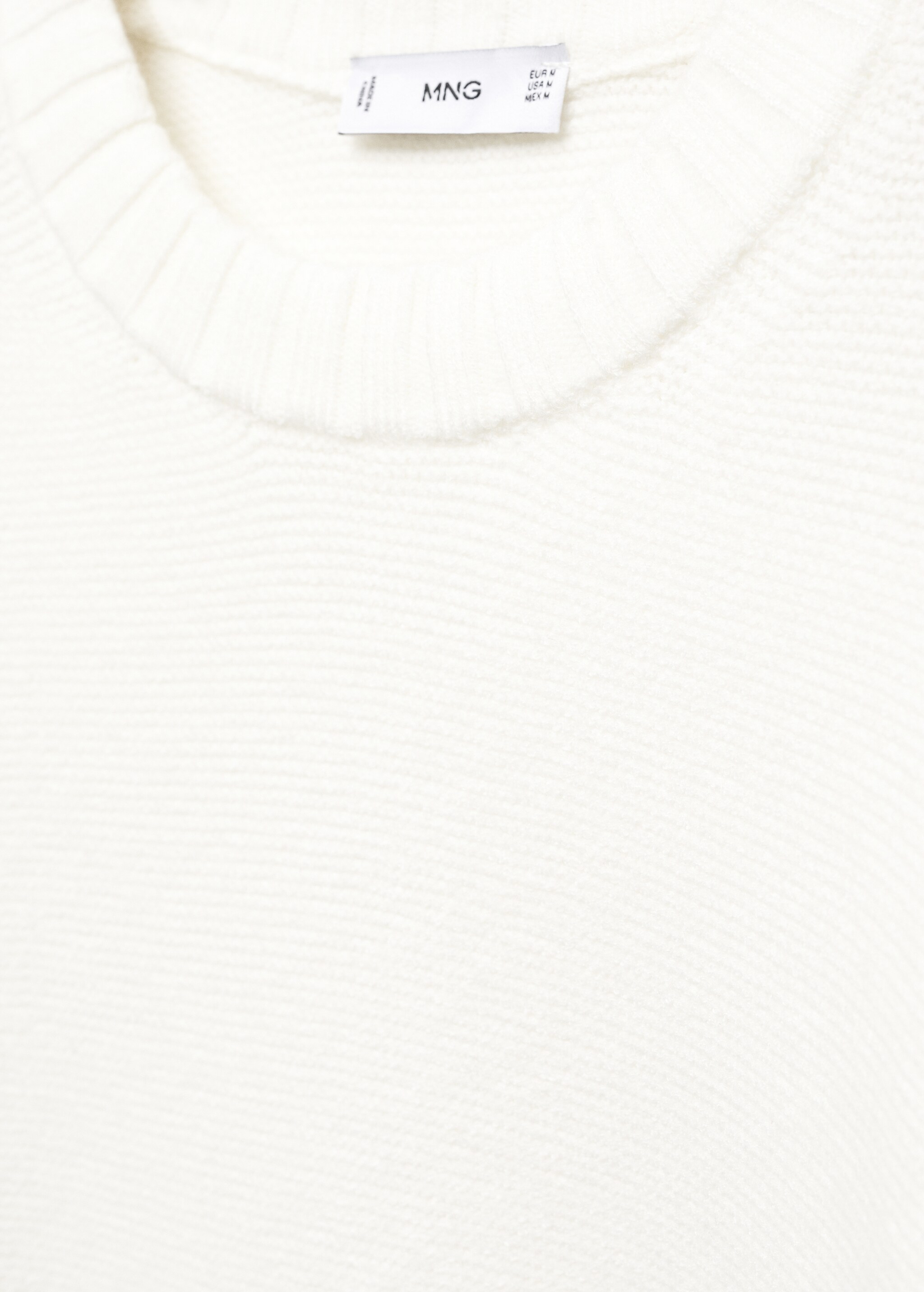 Knitted sweater with ribbed details - Details of the article 8