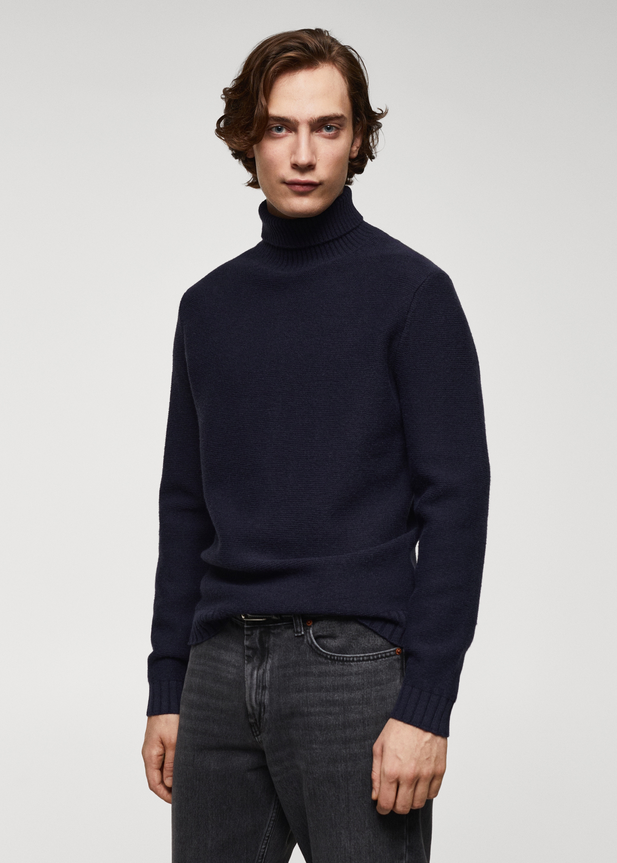 Turtleneck knit sweater