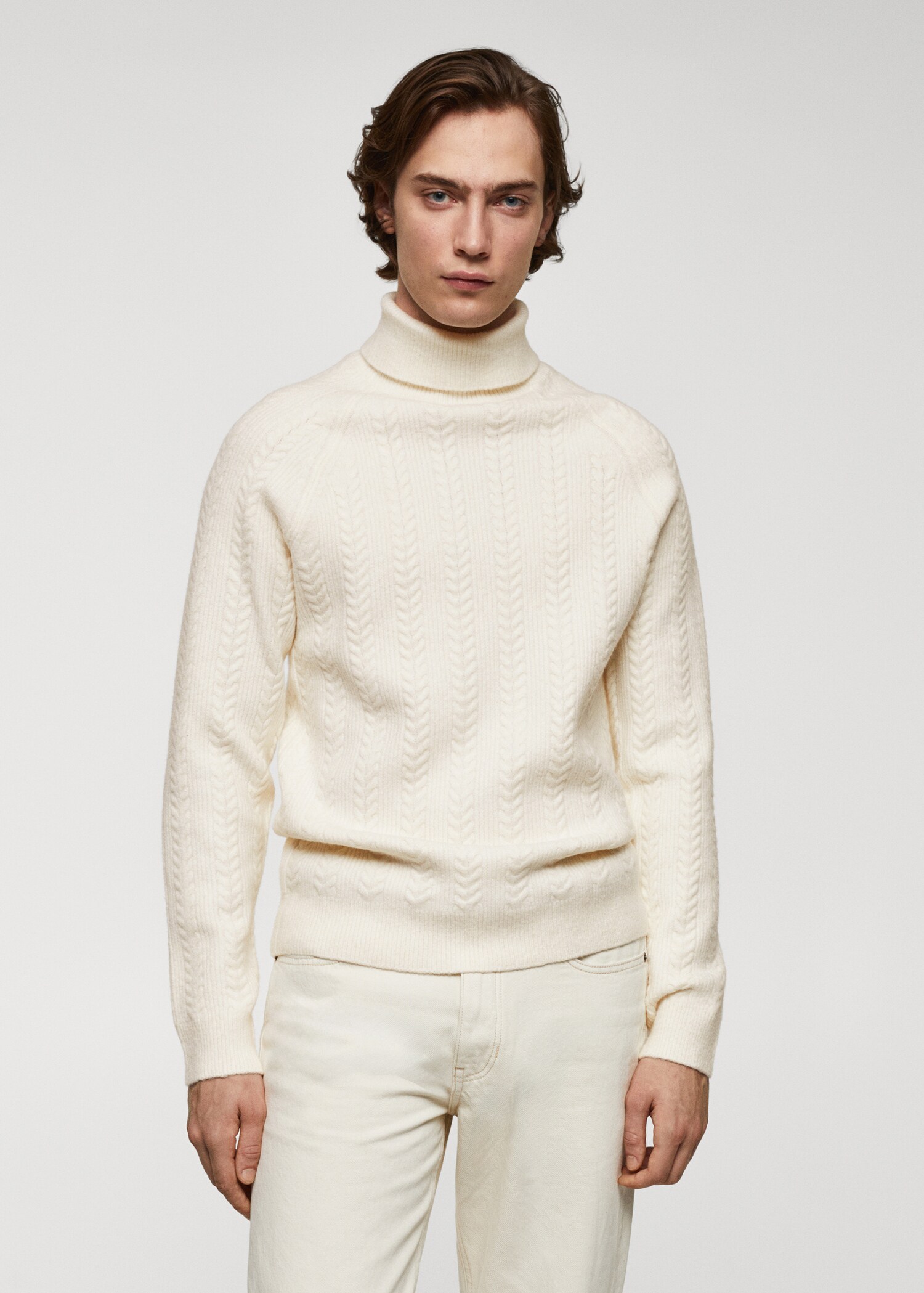 Twisted turtleneck sweater - Medium plane