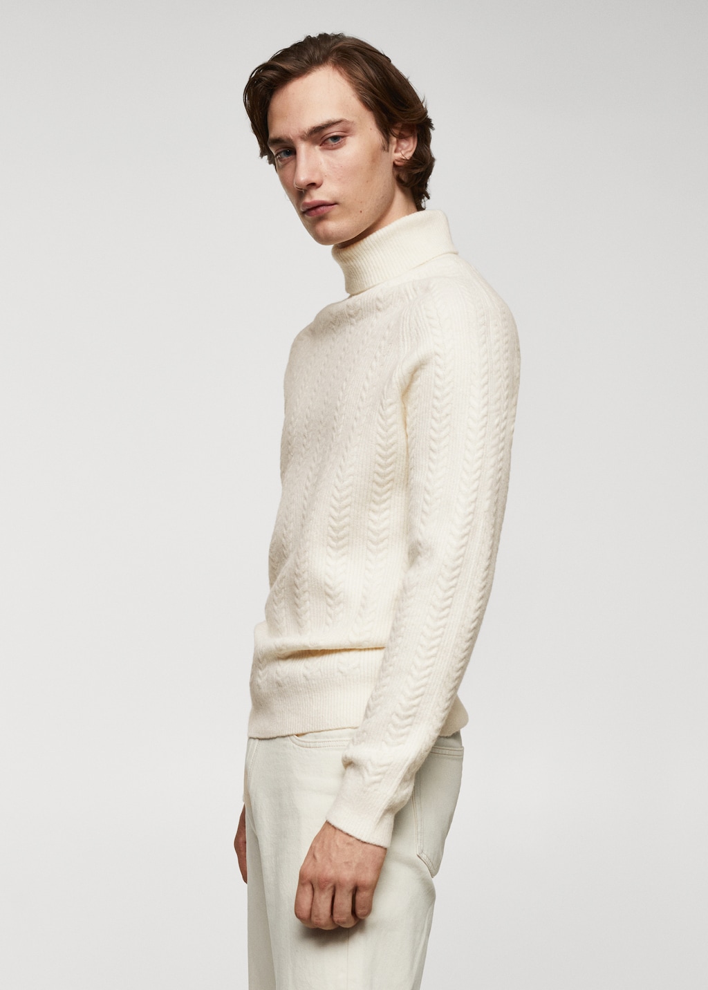 Kabeltrui met col heren new arrivals