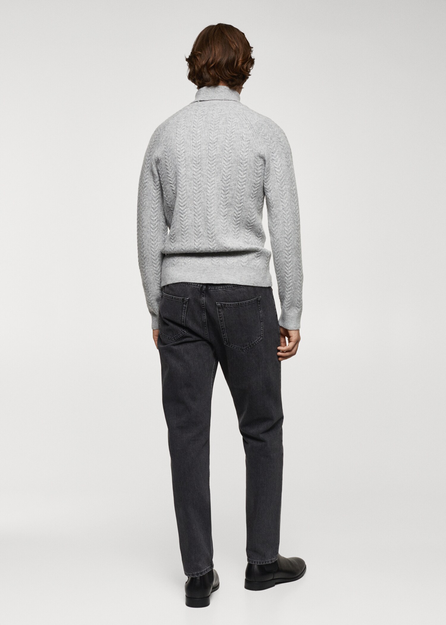 Twisted turtleneck sweater - Reverse of the article