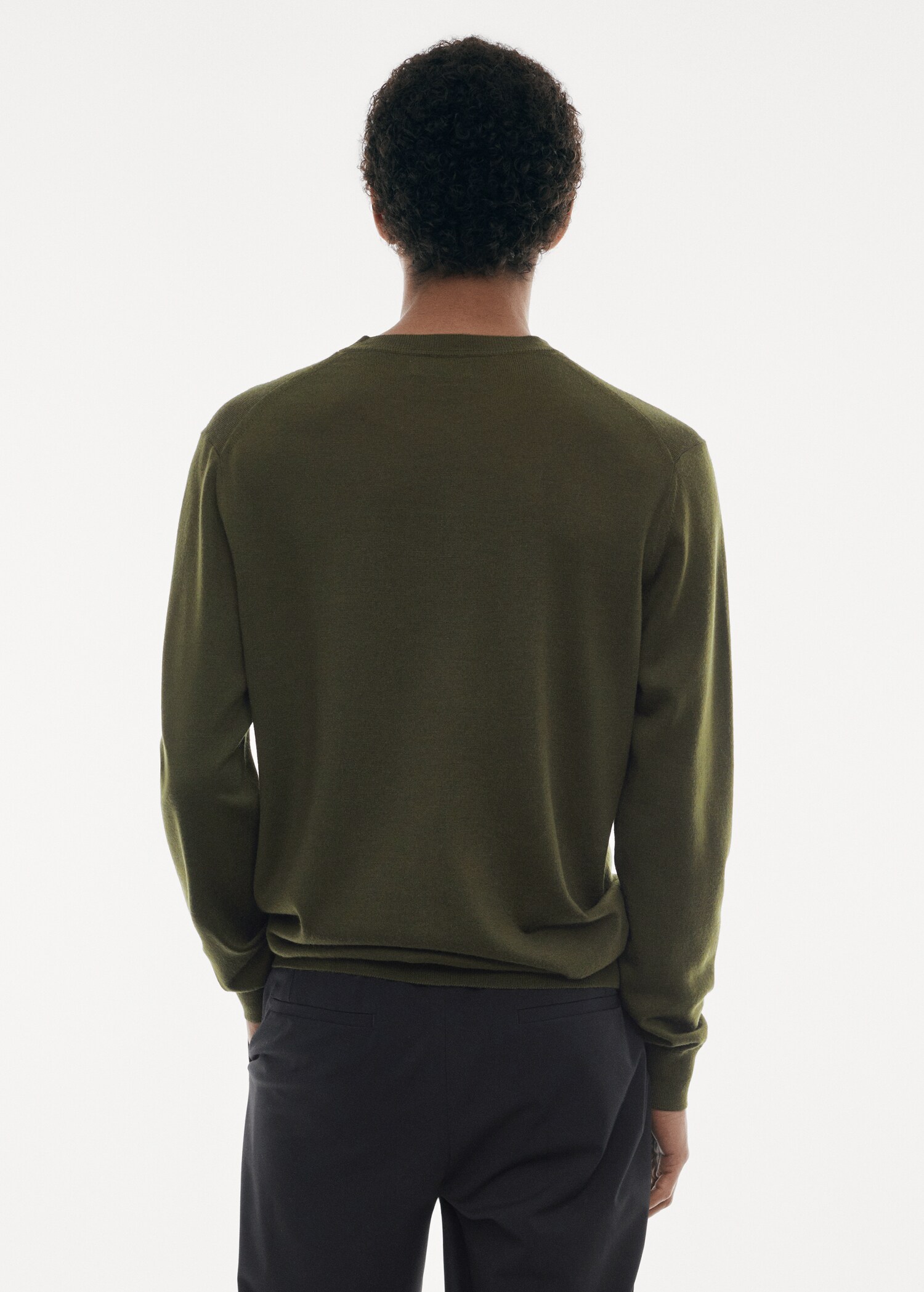 Pull laine mérinos lavable - Verso de l’article