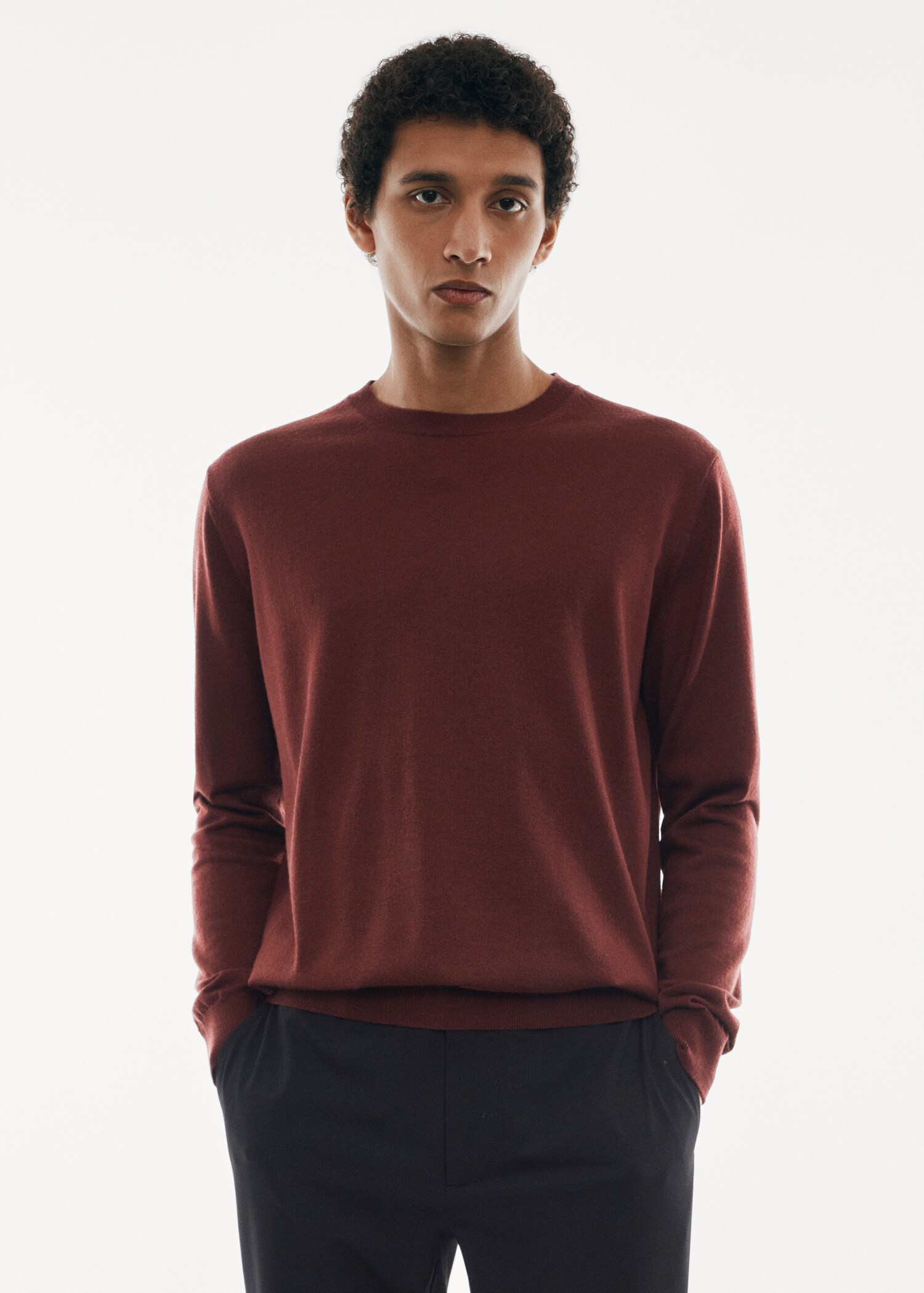 Merino wool washable sweater - Medium plane