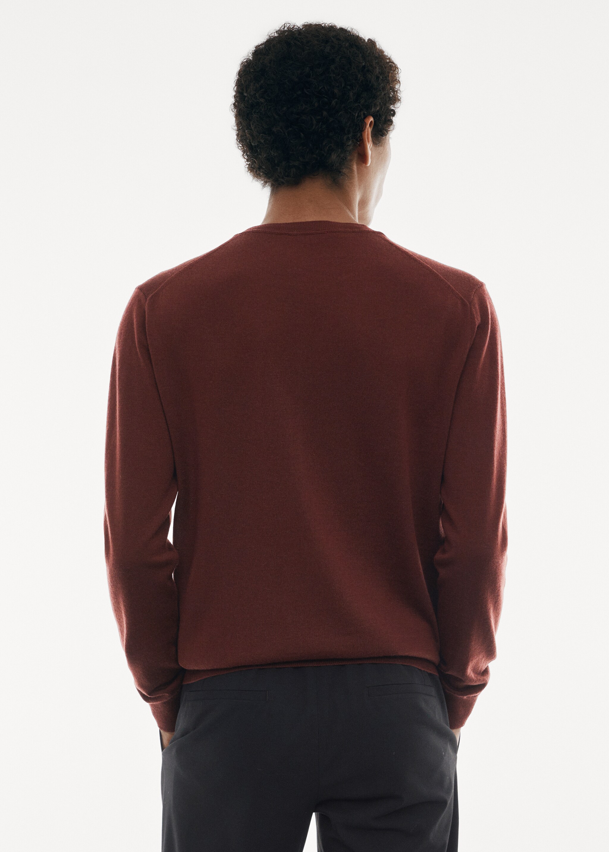 Merino wool washable sweater - Reverse of the article