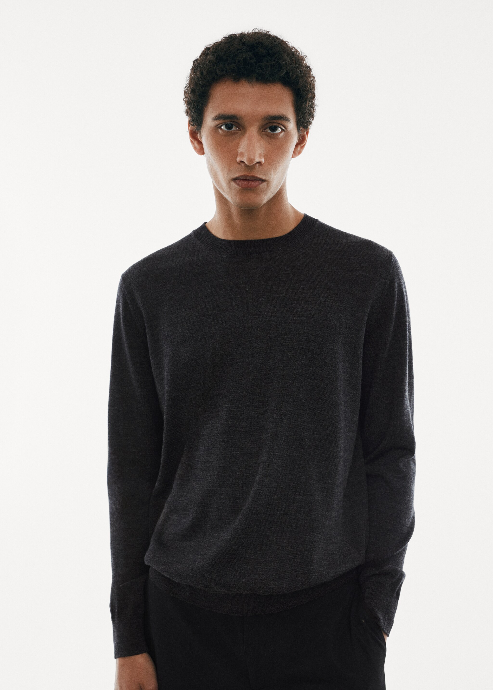Merino wool washable sweater - Details of the article 1