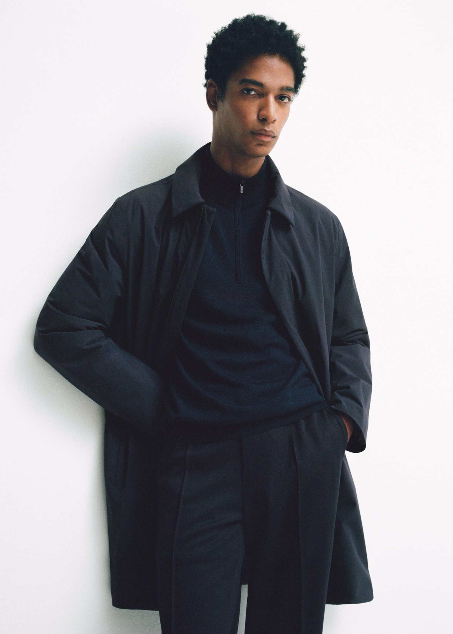 100% merino wool sweater with zipper collar - Details of the article 6