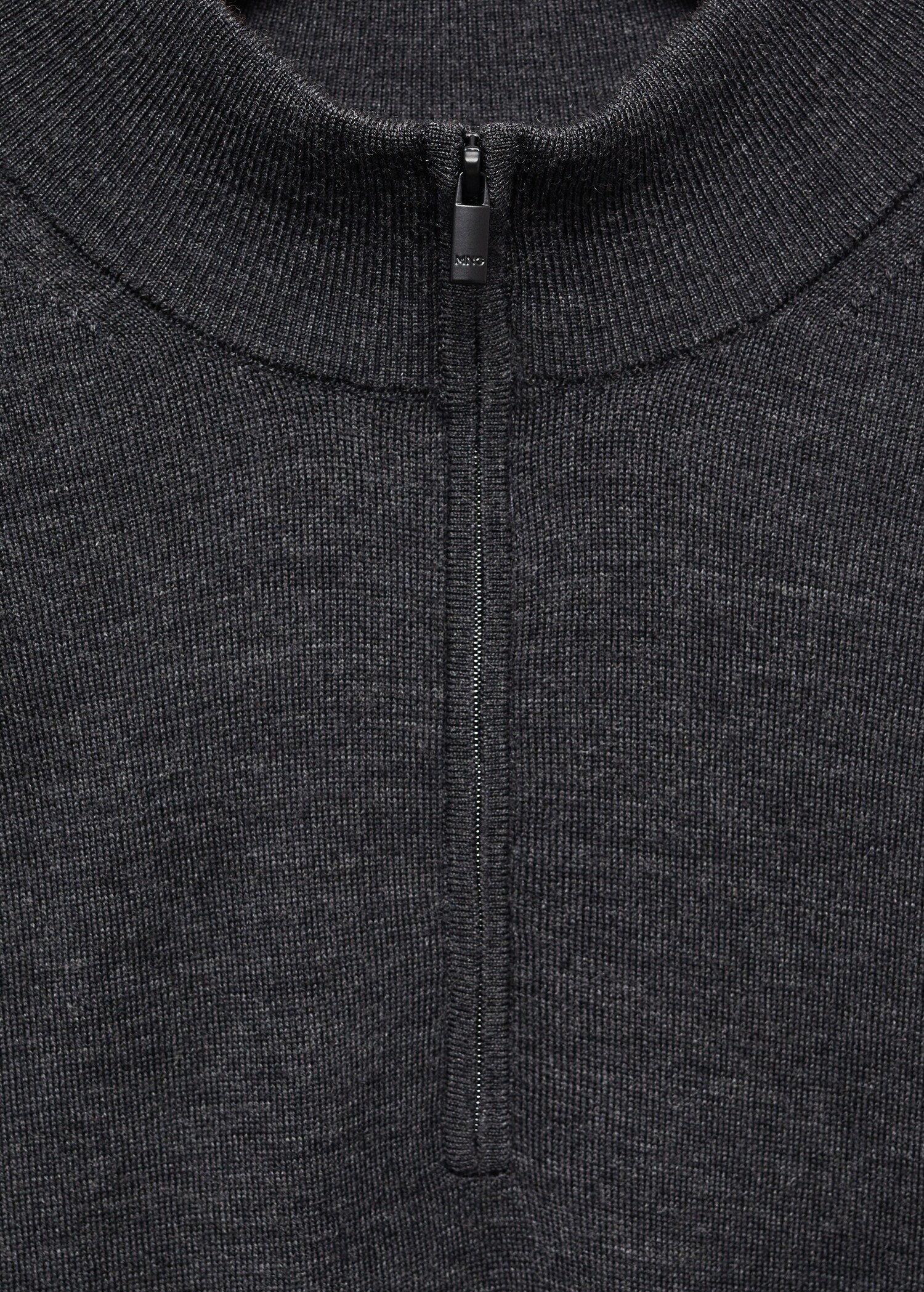100% merino wool sweater with zipper collar - Details of the article 8