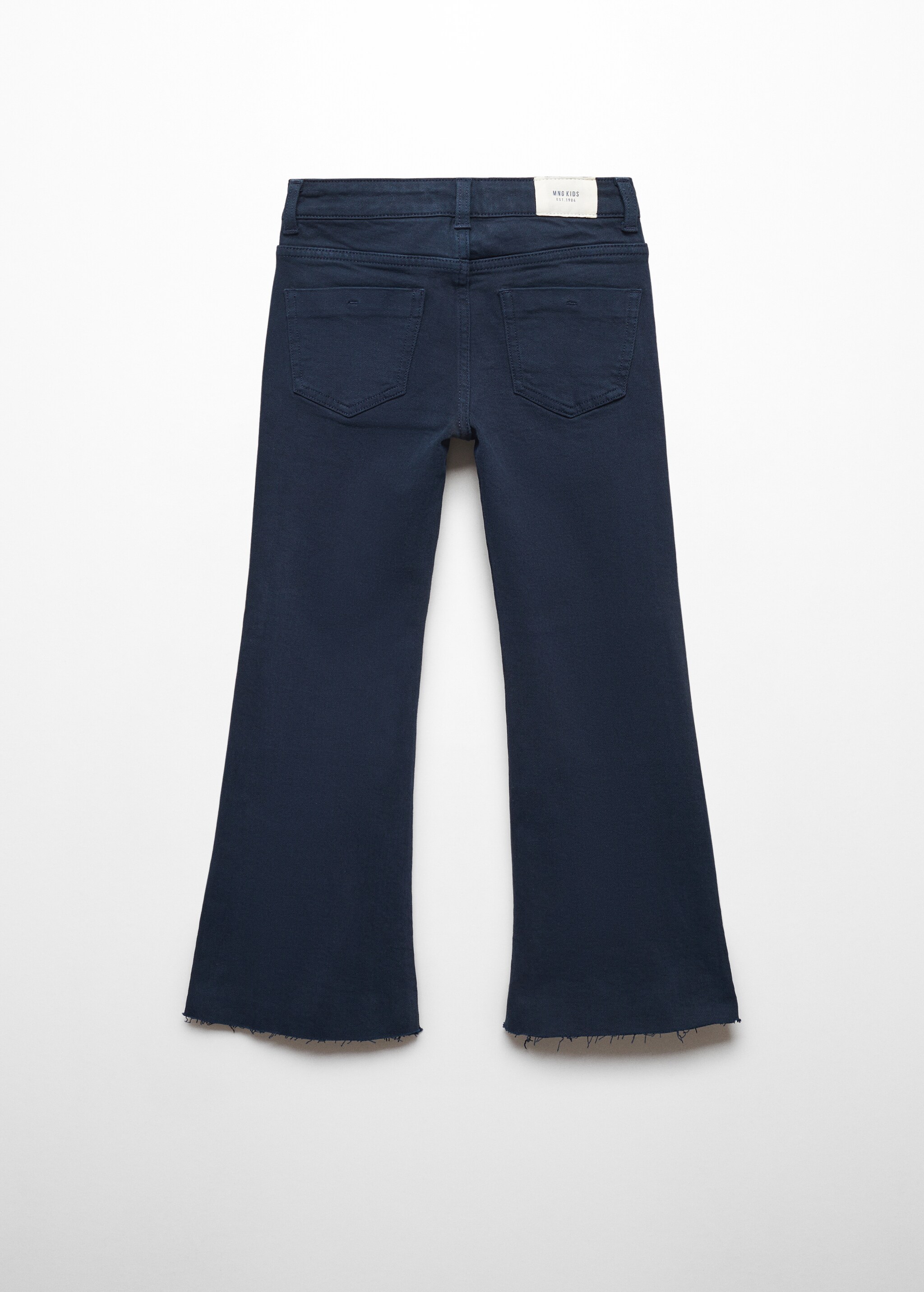 Flared jeans with opening - Reverse of the article