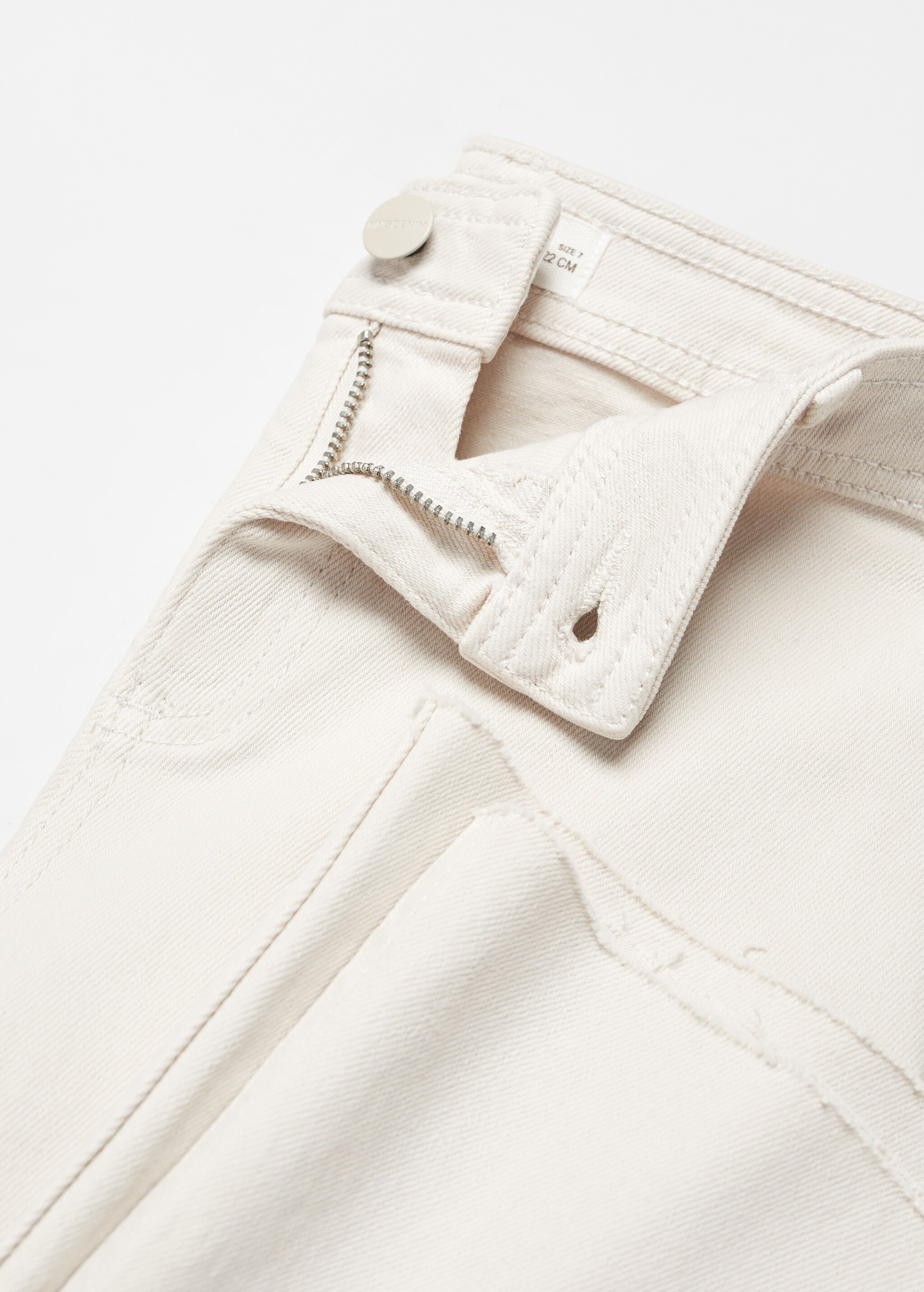 Frayed hem culotte jeans - Details of the article 8