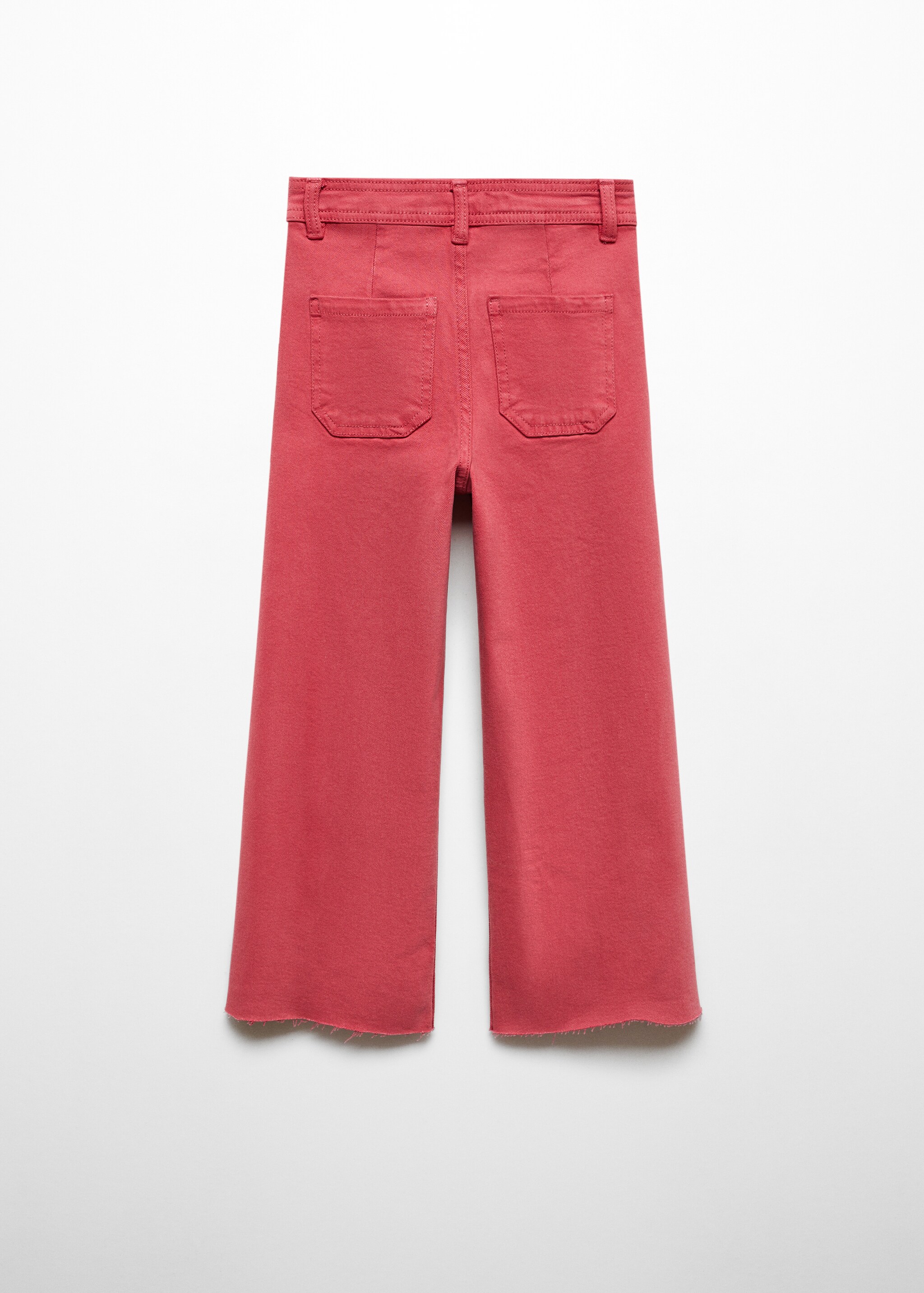 Frayed hem culotte jeans - Reverse of the article