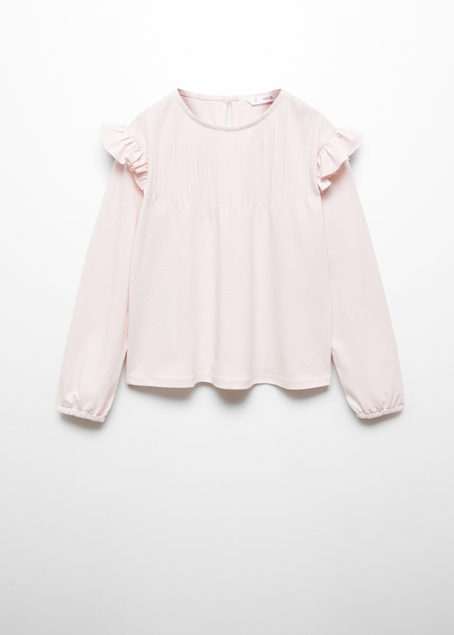 Long -sleeved t-shirt with ruffles - Article without model