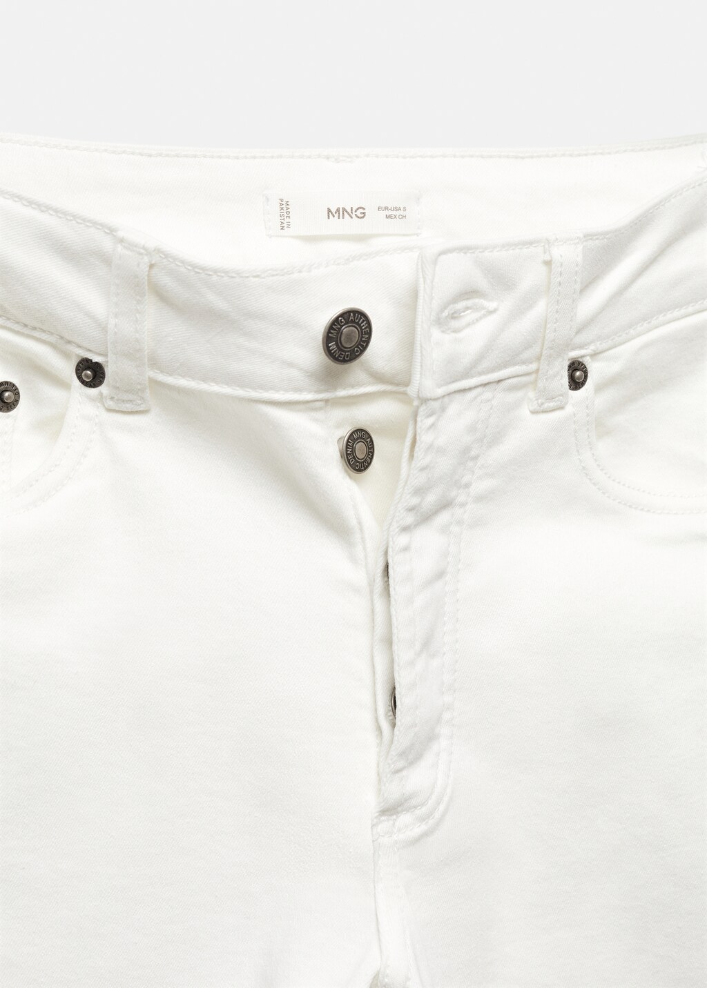 MANGO TEEN Jeans slim fit blanco CH Chico