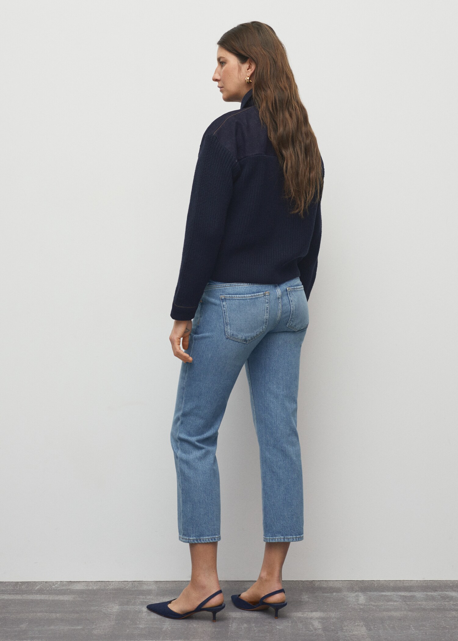 Jeans rectos premamá - Reverso del artículo