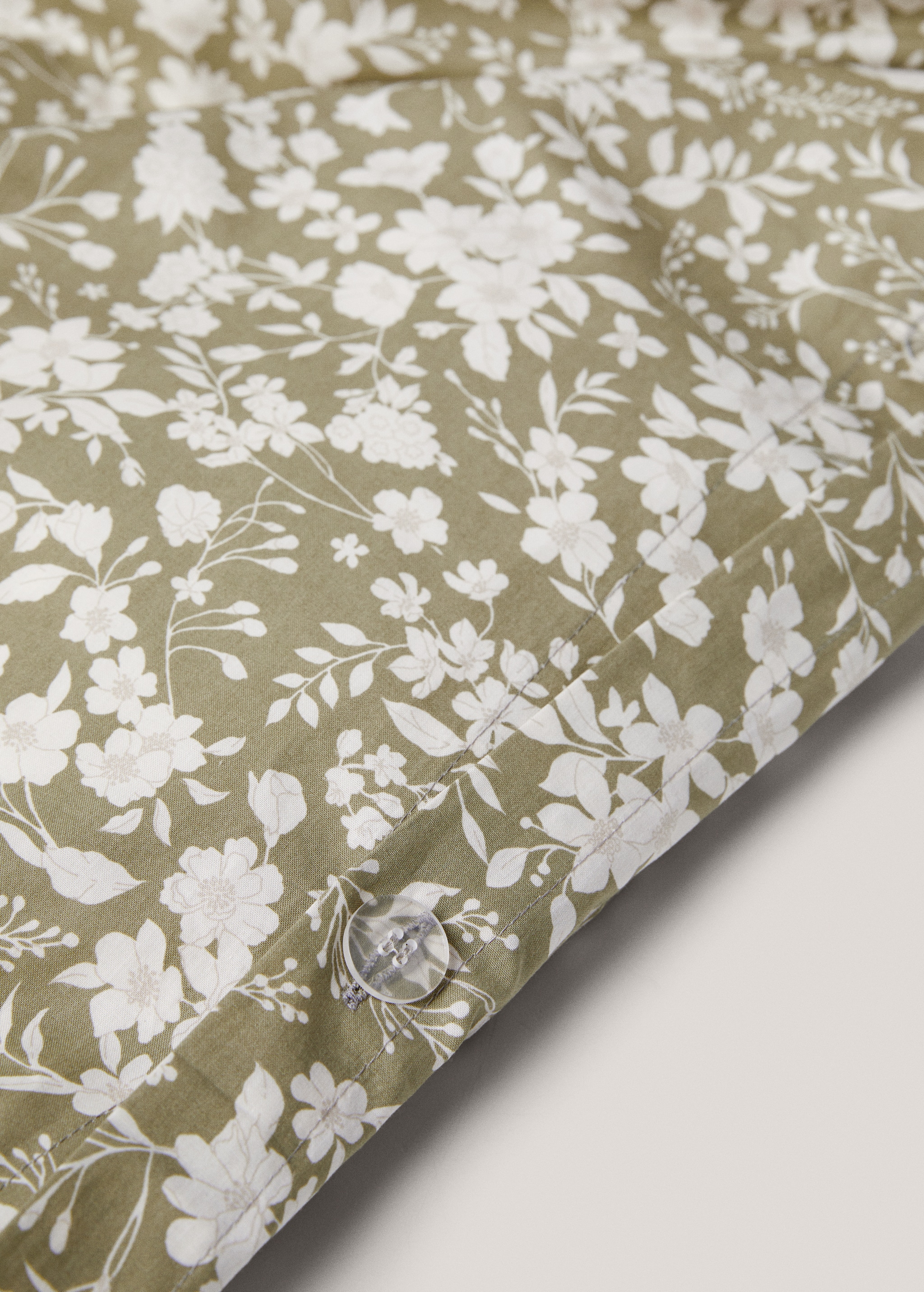 Cotton duvet cover with multi-flower design for a 60in bed - Details of the article 3