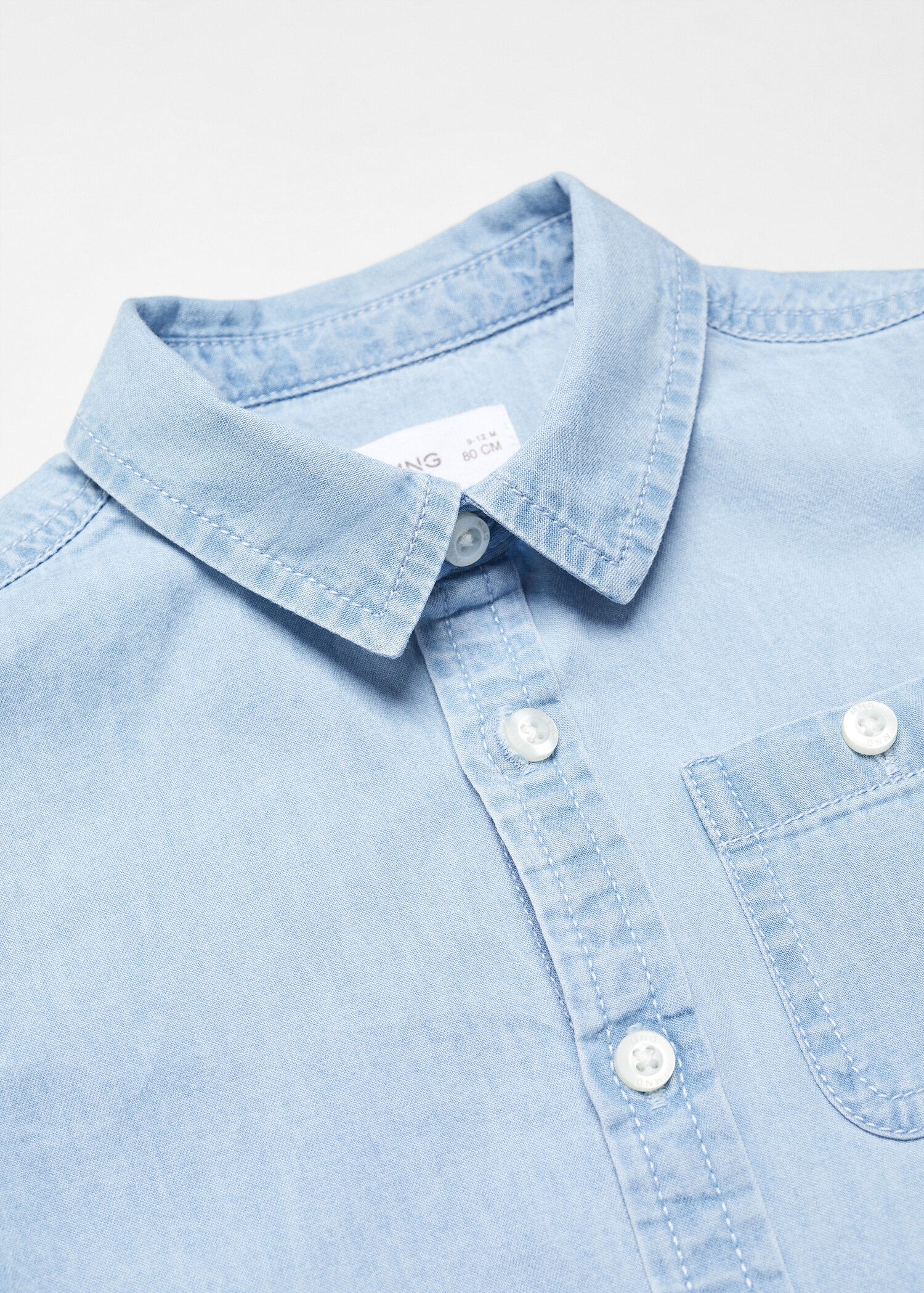 Cotton denim shirt - Details of the article 8