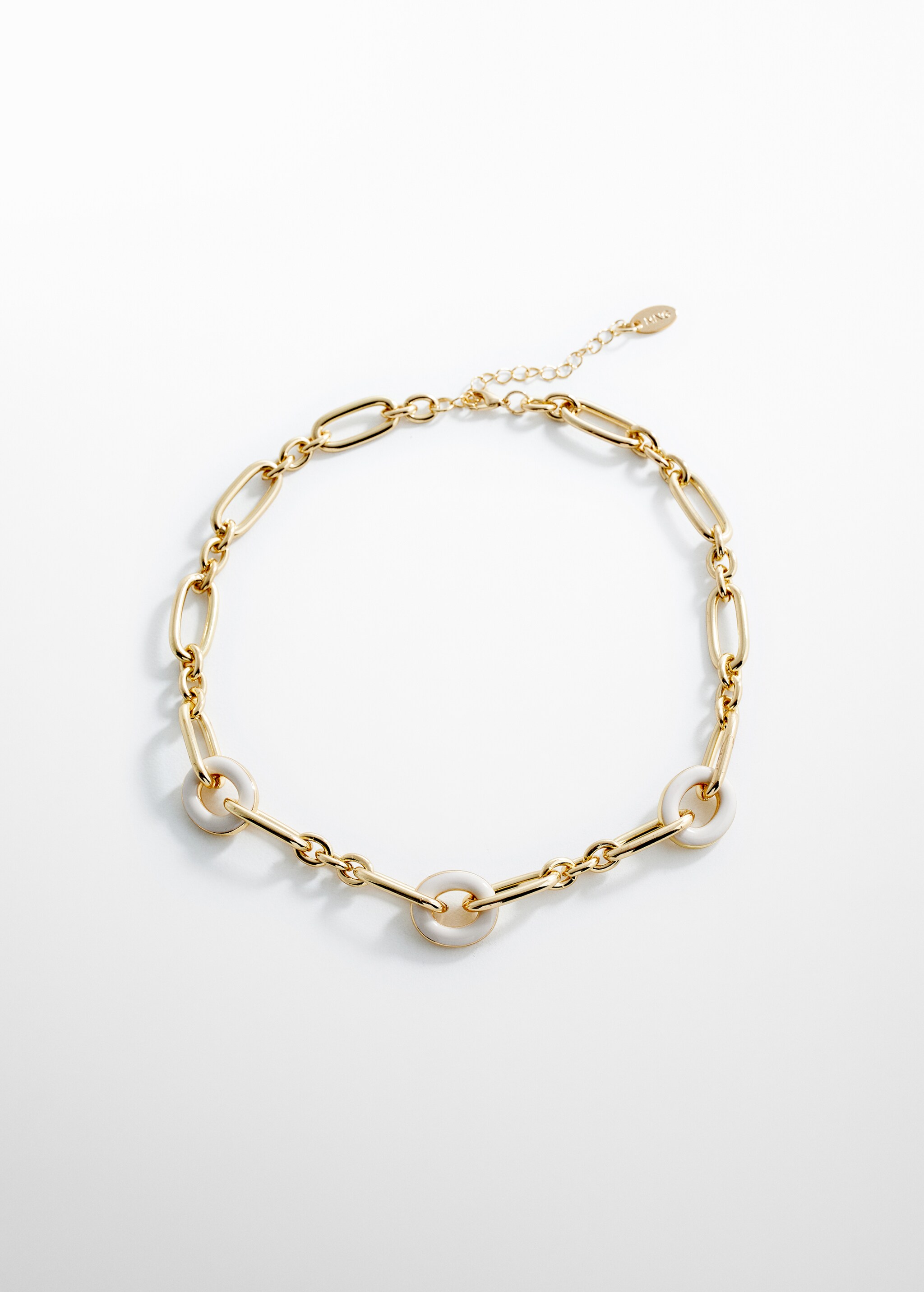Ожерелье с комбинированными кольцами - Изделие без модели