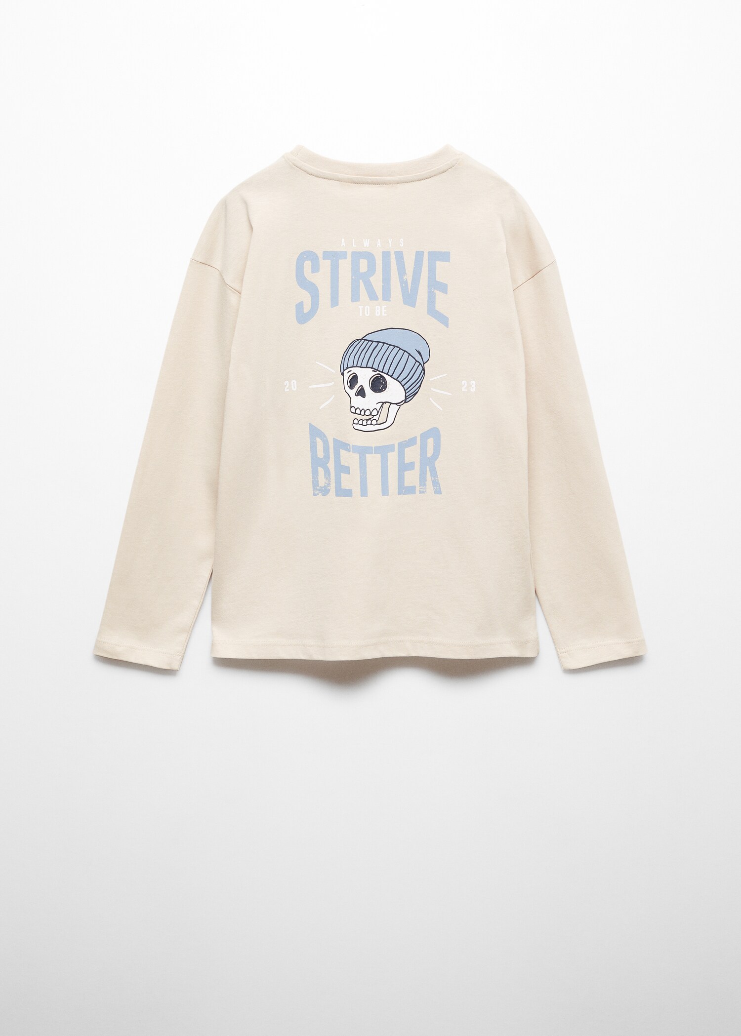 T-shirt manches longues imprimé - Verso de l’article