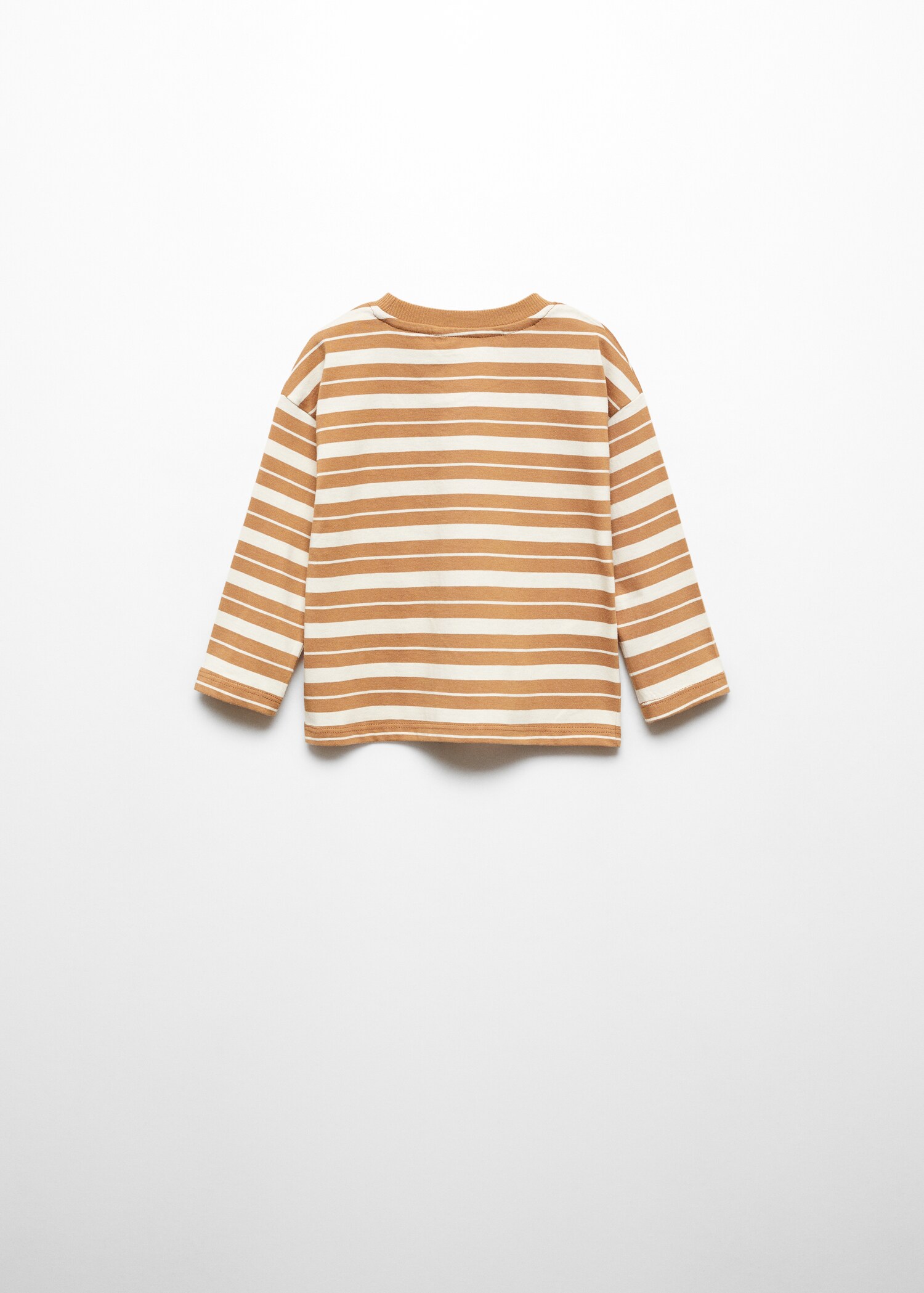 Striped cotton T-shirt - Reverse of the article