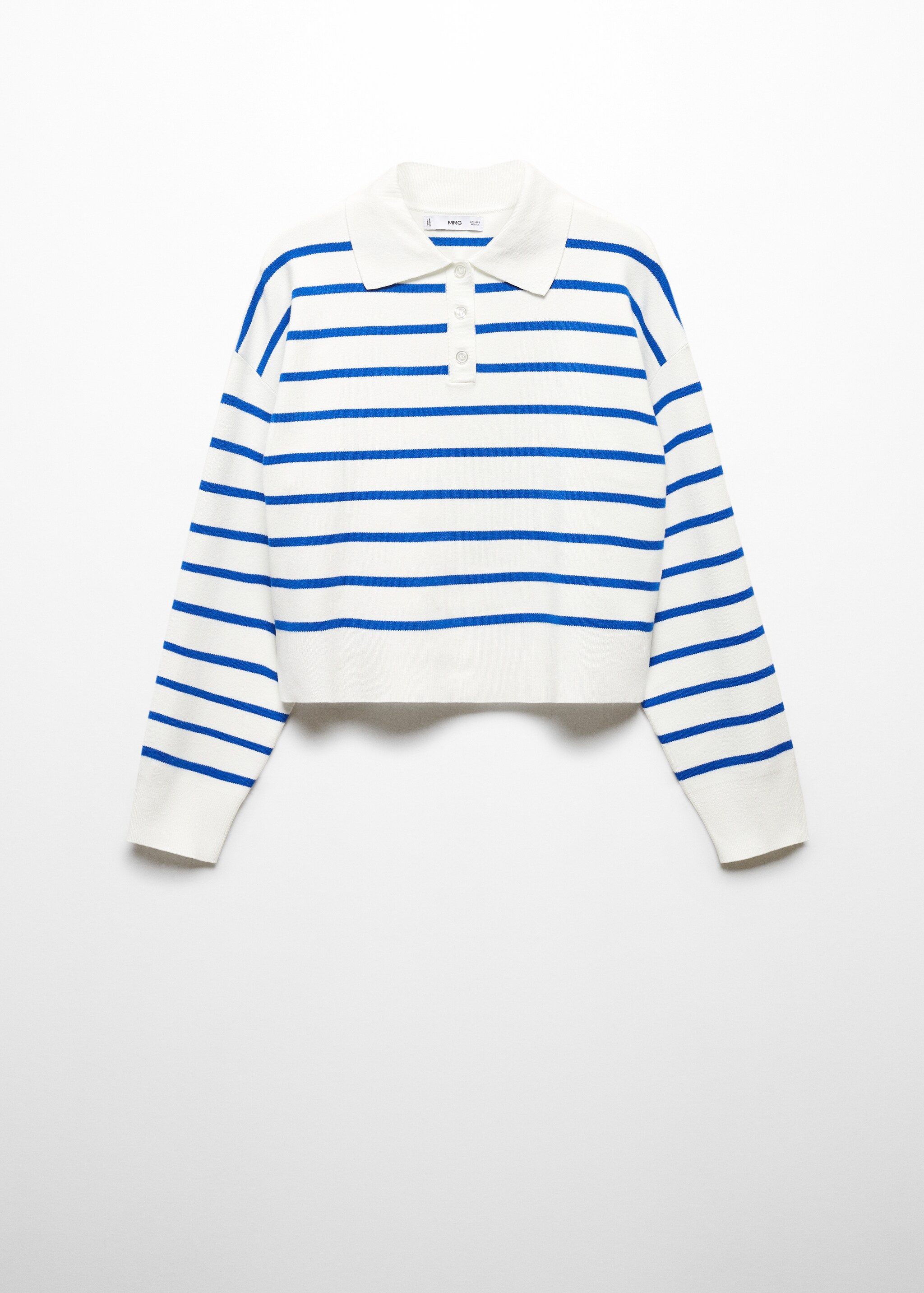 Striped polo-neck sweater - Article without model