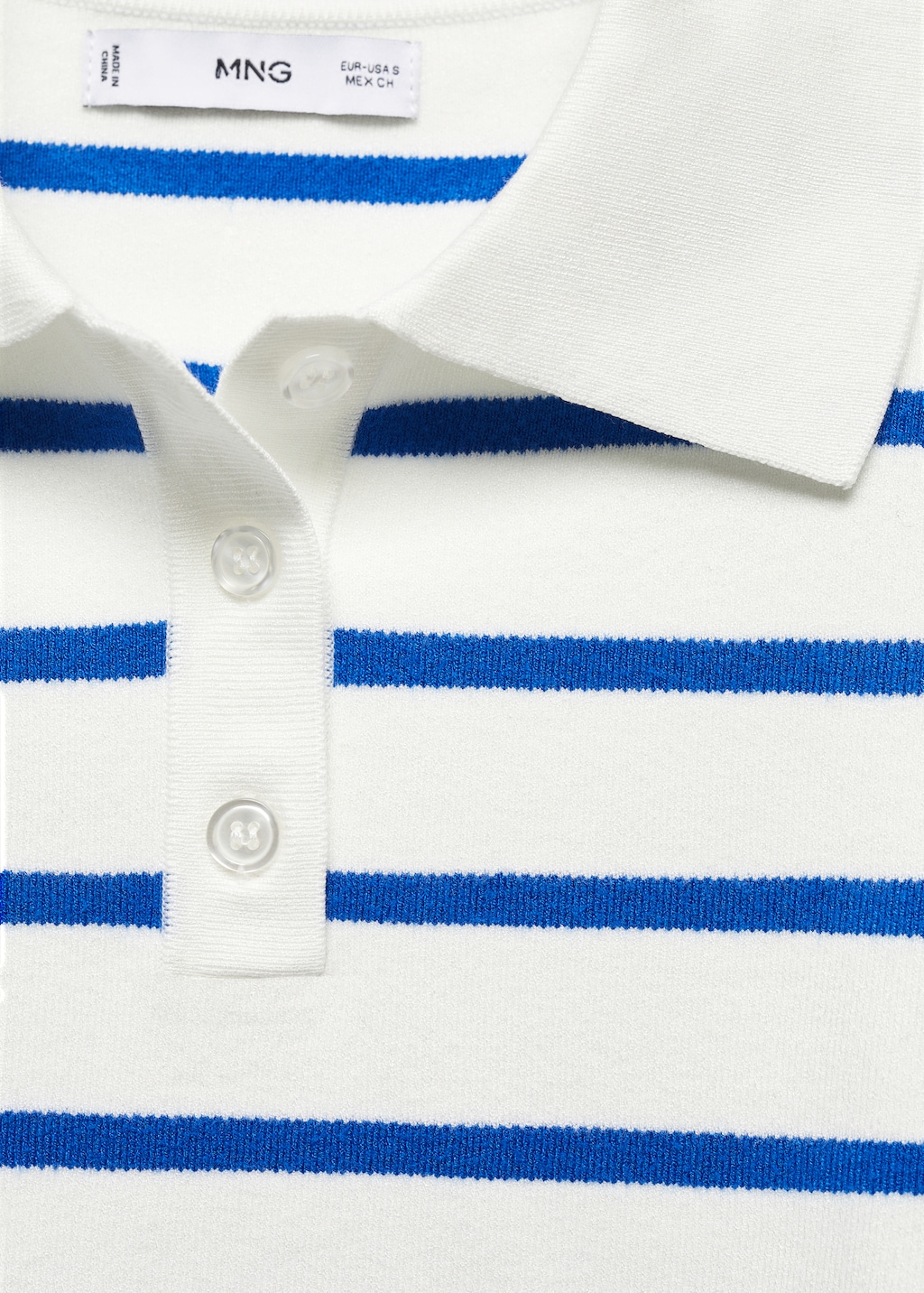 Mango Striped polo-neck sweater thumbnail