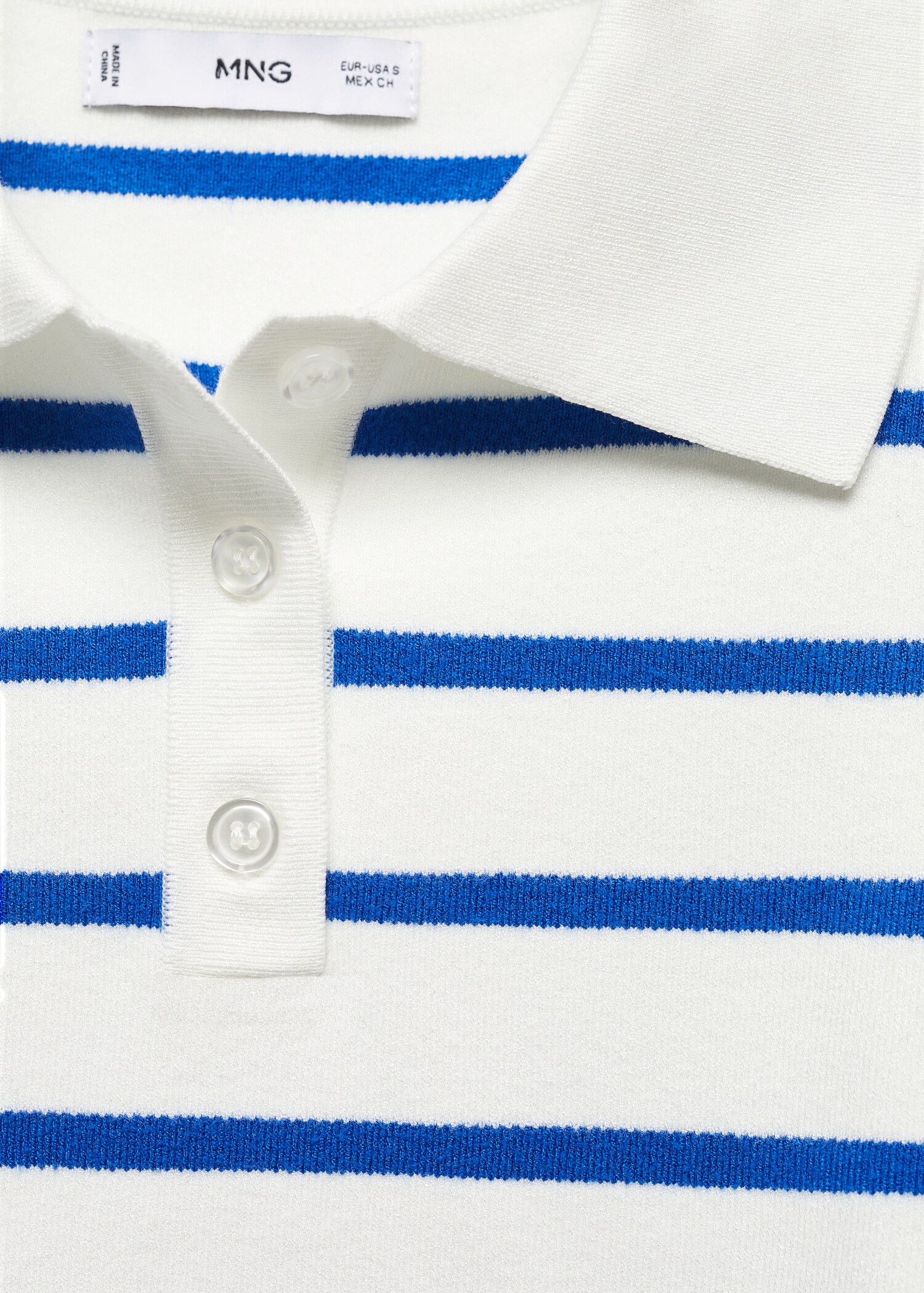 Striped polo-neck sweater - Details of the article 8