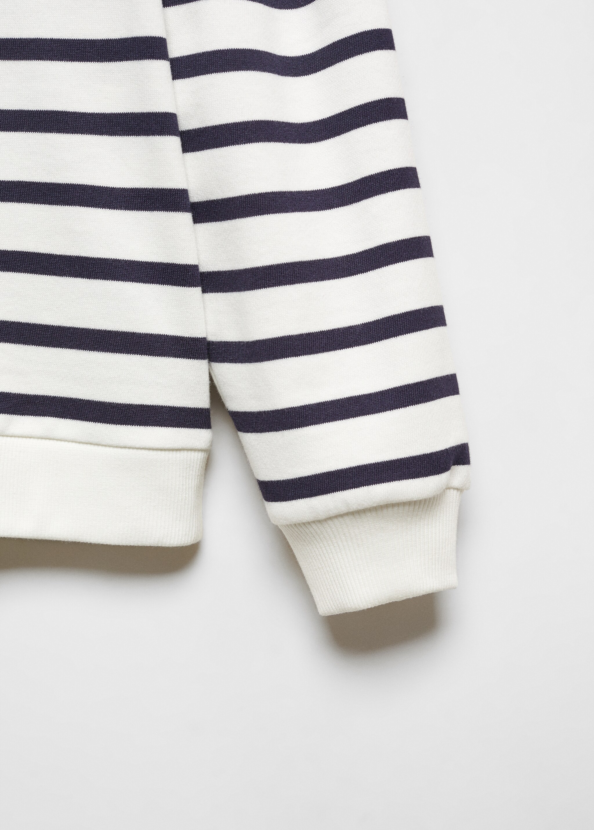 Striped cotton-blend sweatshirt - Details of the article 8