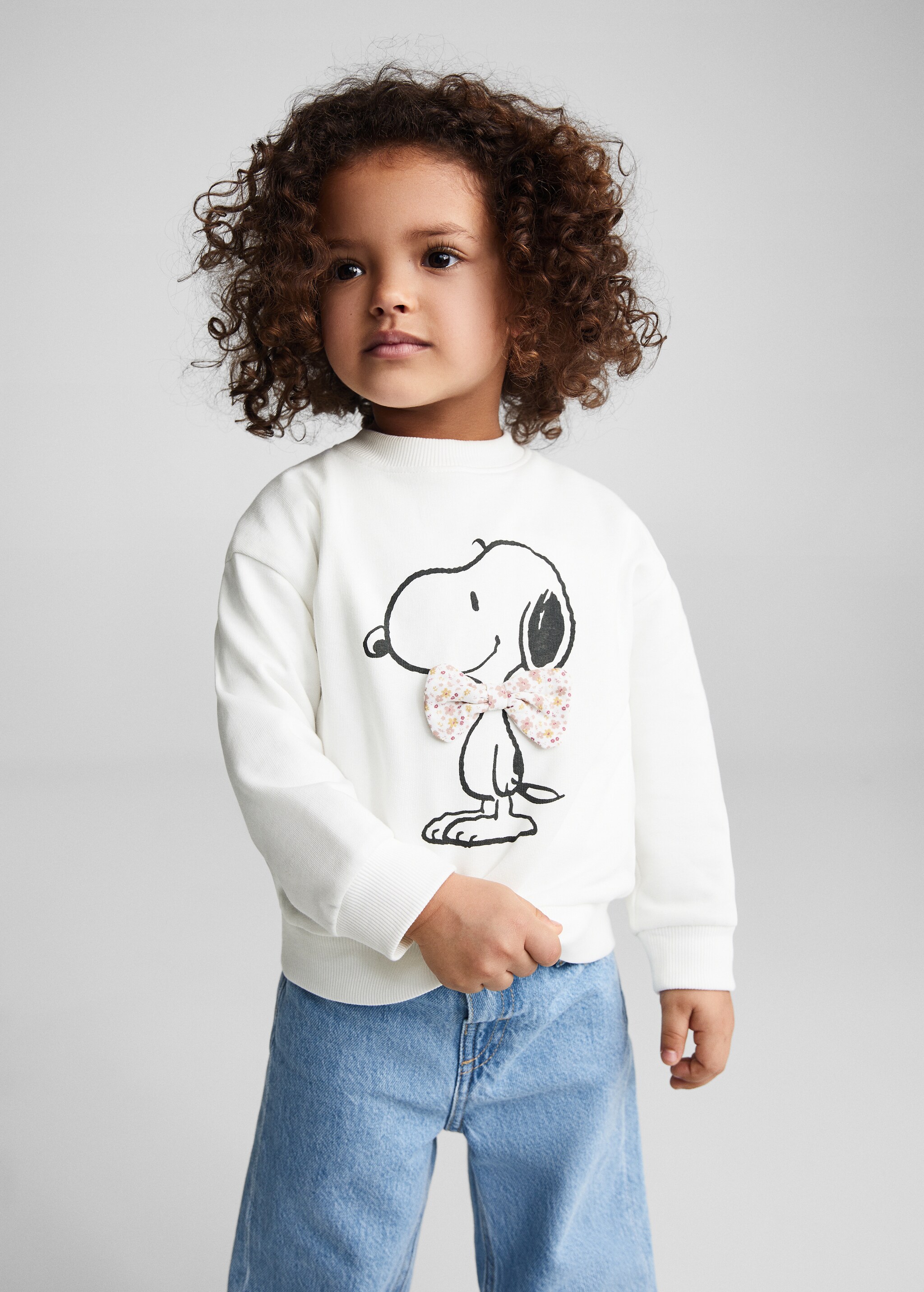 Sweatshirt de algodão do Snoopy - Plano médio